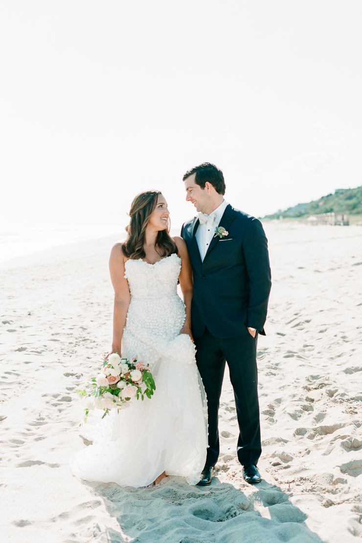 Bride and Groom Photos on Beach Gurney's Montauk