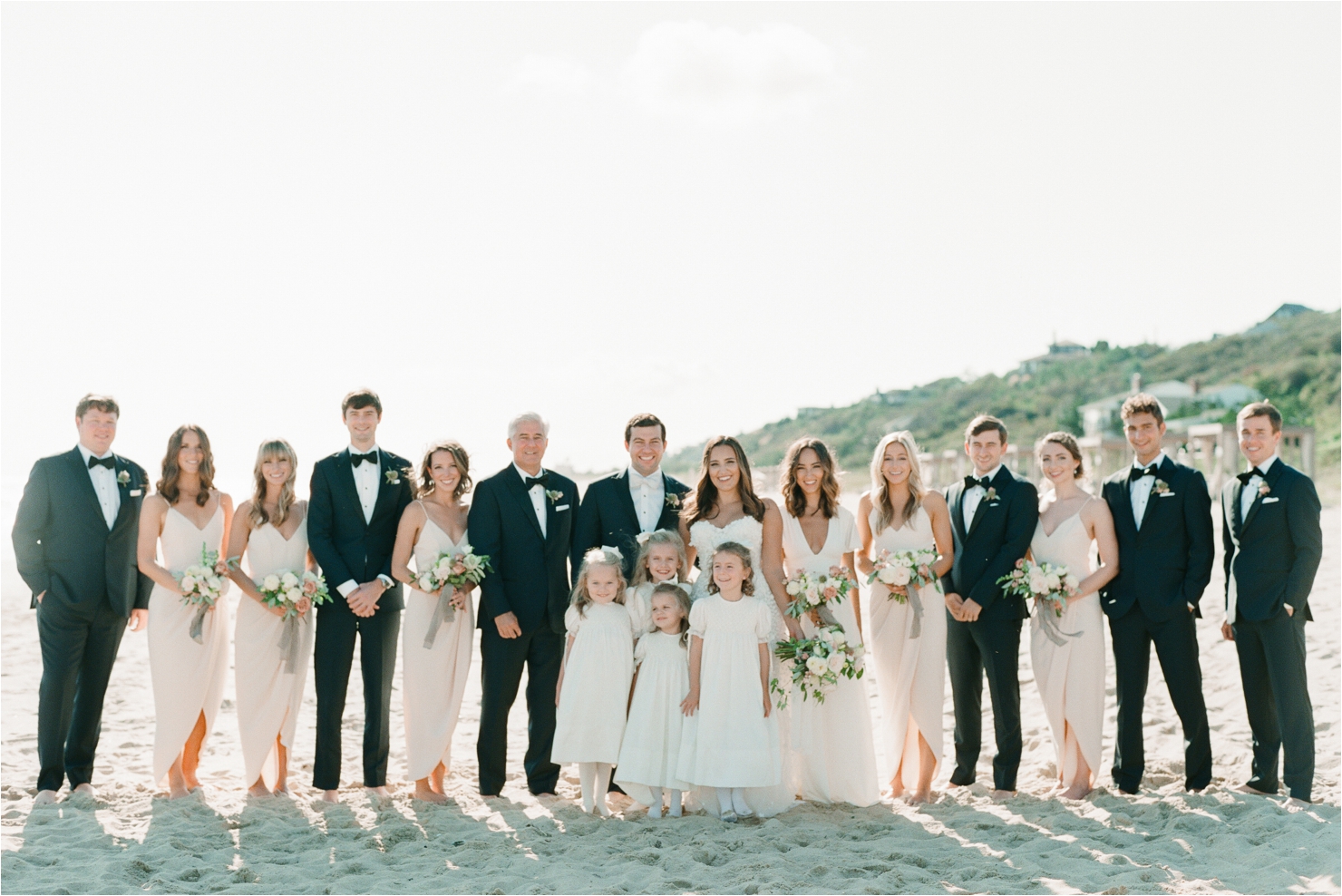 Bridal Party Photos on Beach Gurneys Montauk Wedding