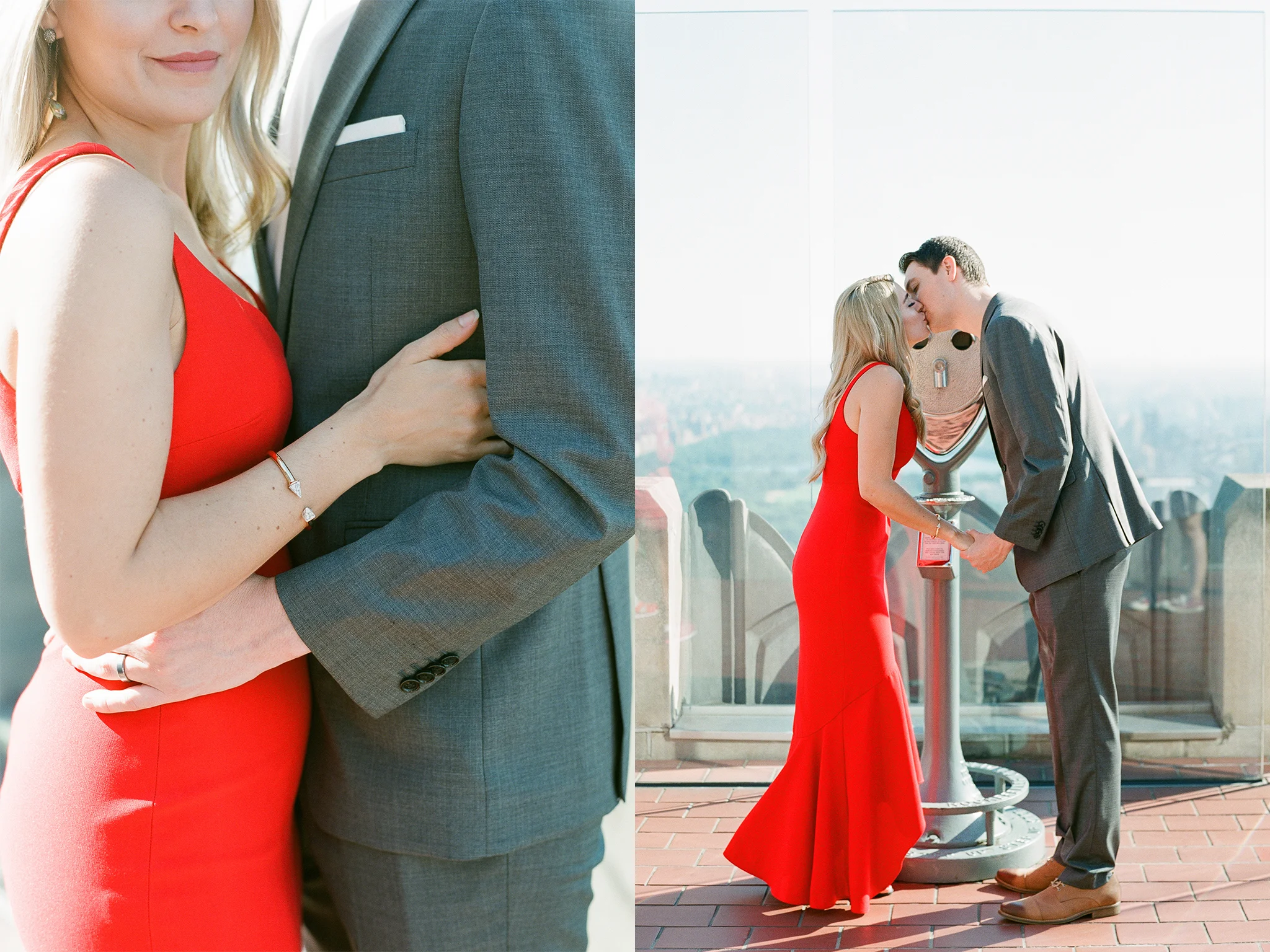 Rockefeller Center Engagement Session Photos