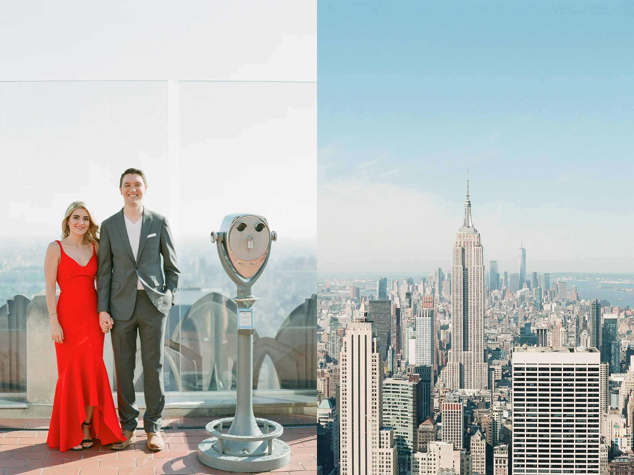 Rockefeller Center Engagement Session Photos