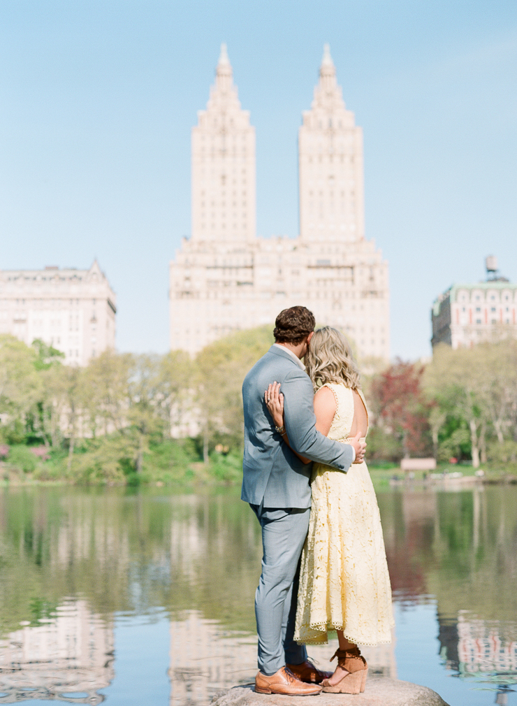 Bow Bridge Central Park Engagement Photos