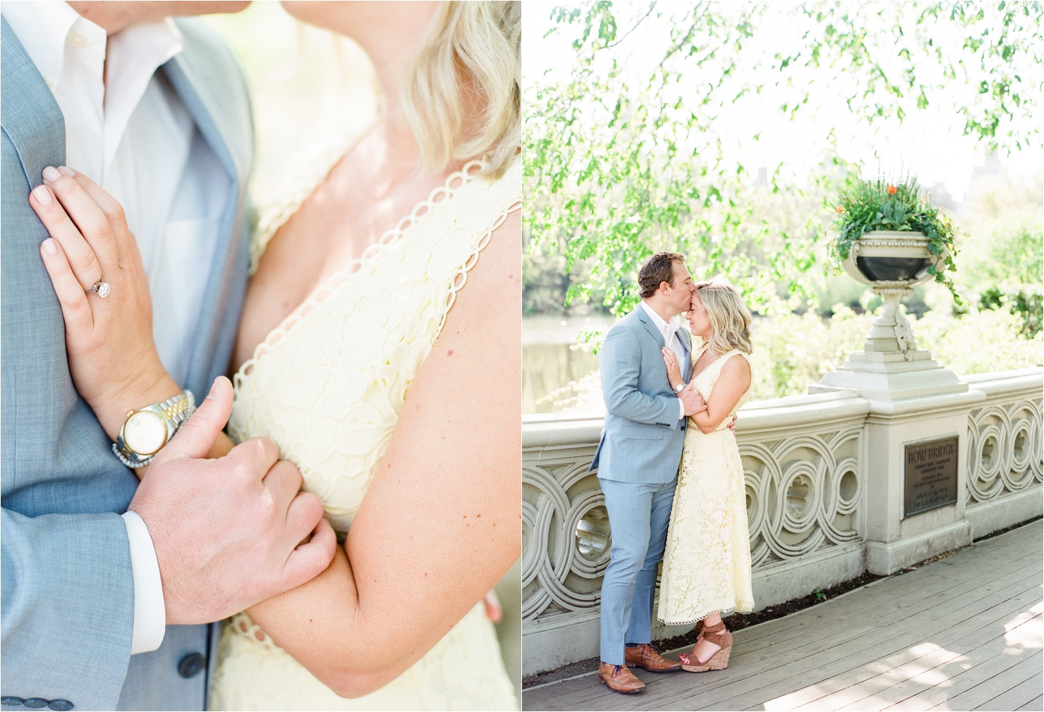 Bow Bridge Central Park Engagement Photos