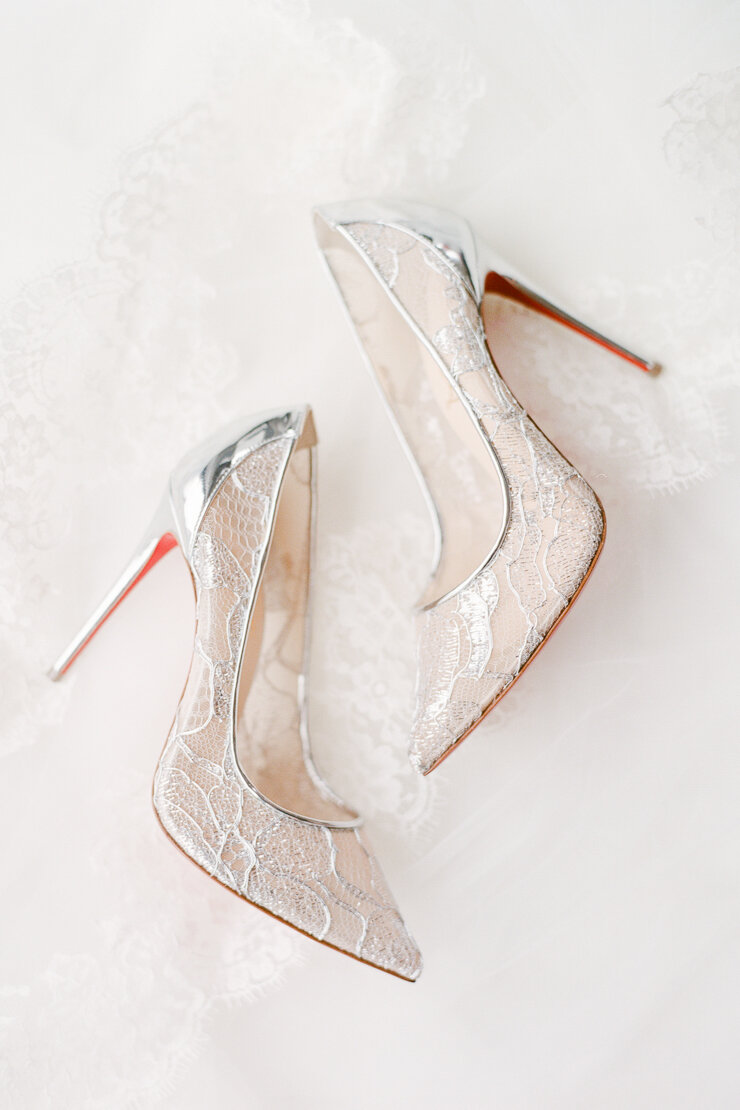 Silver Lace Christian Louboutin Shoes
