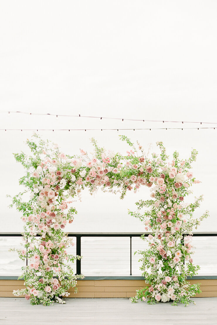 Blush and Mauve Floral Arch