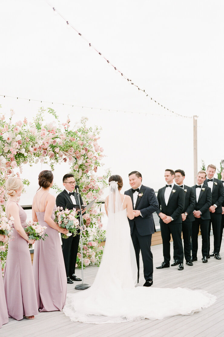 Bride and Groom Getting Married at Gurney's Montauk