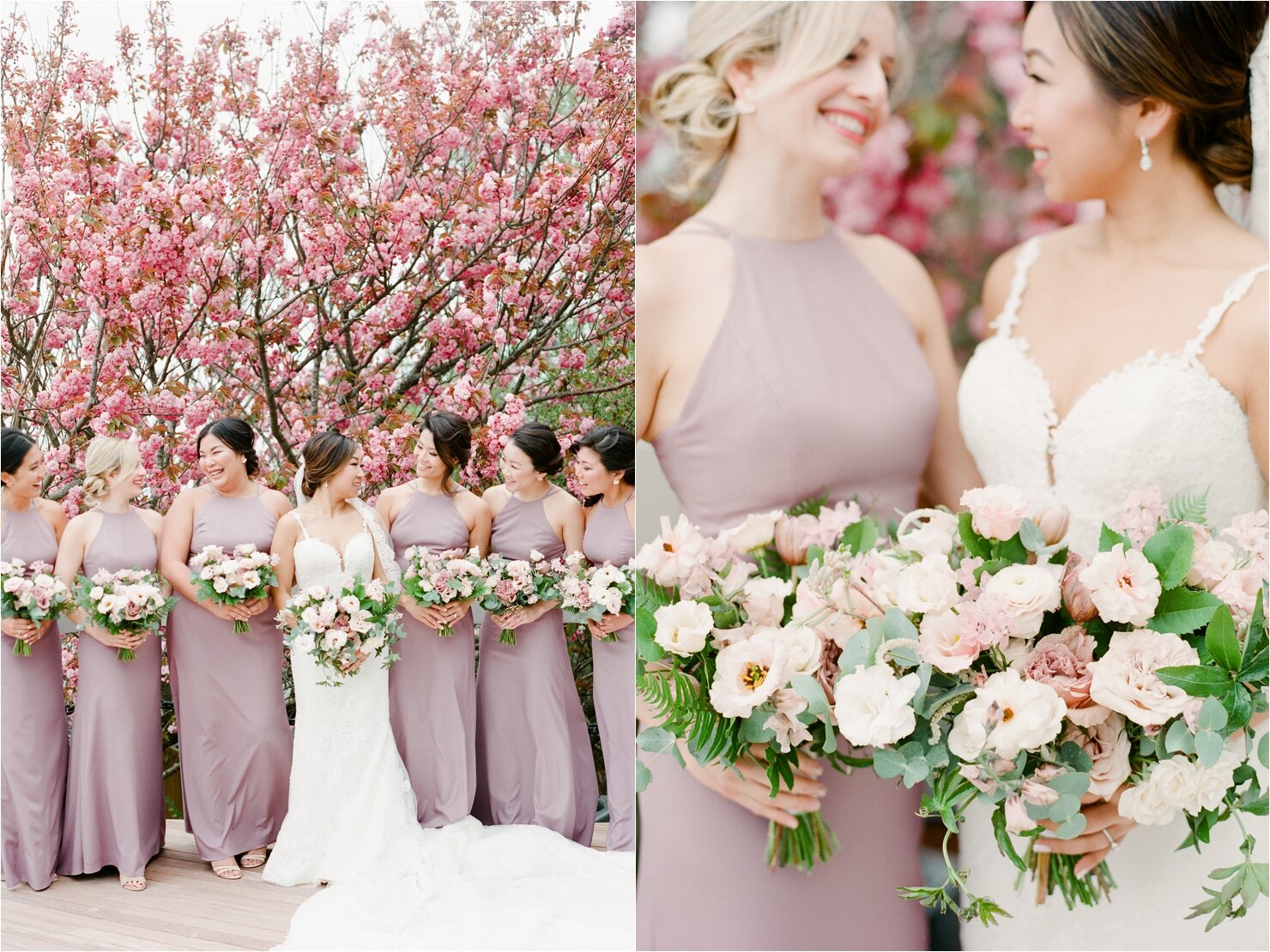 Lavender Bridesmaids Dresses at Gurney's Montauk