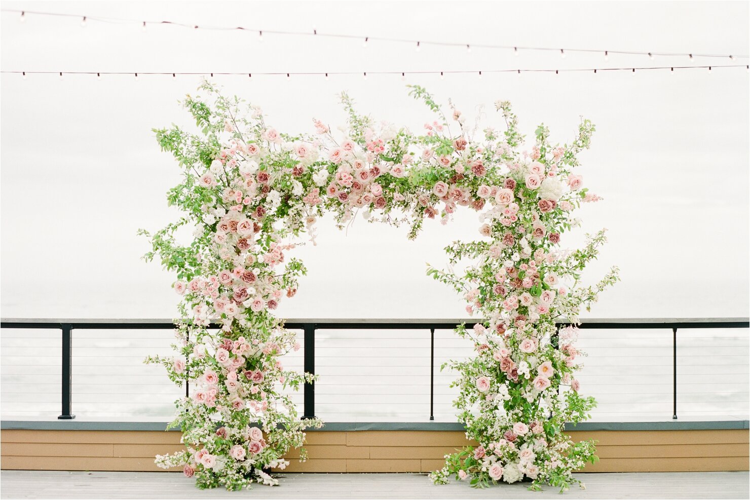 Blush and Mauve Floral Arch