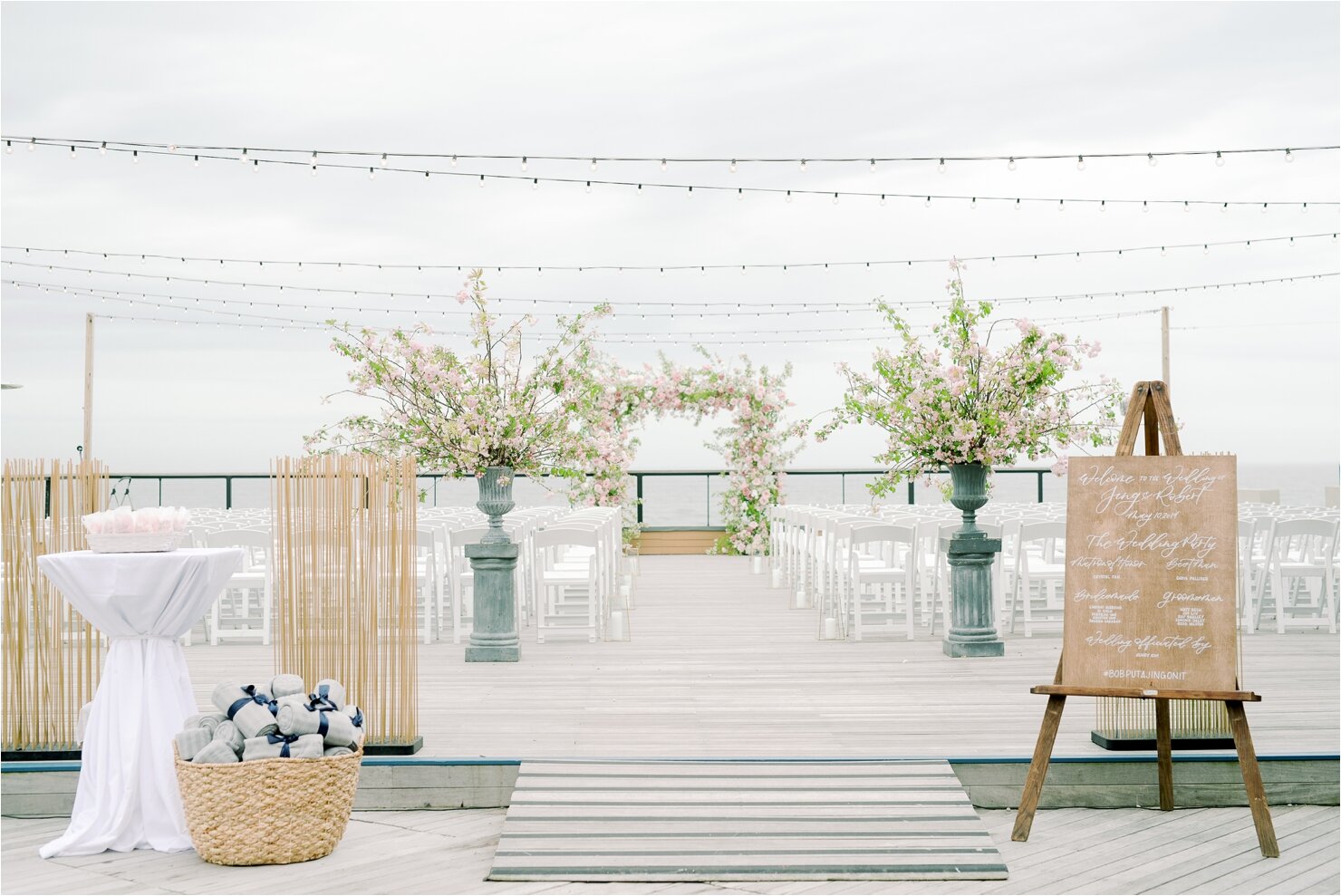 Forward Deck Outside Wedding Ceremony at Gurney's Montauk