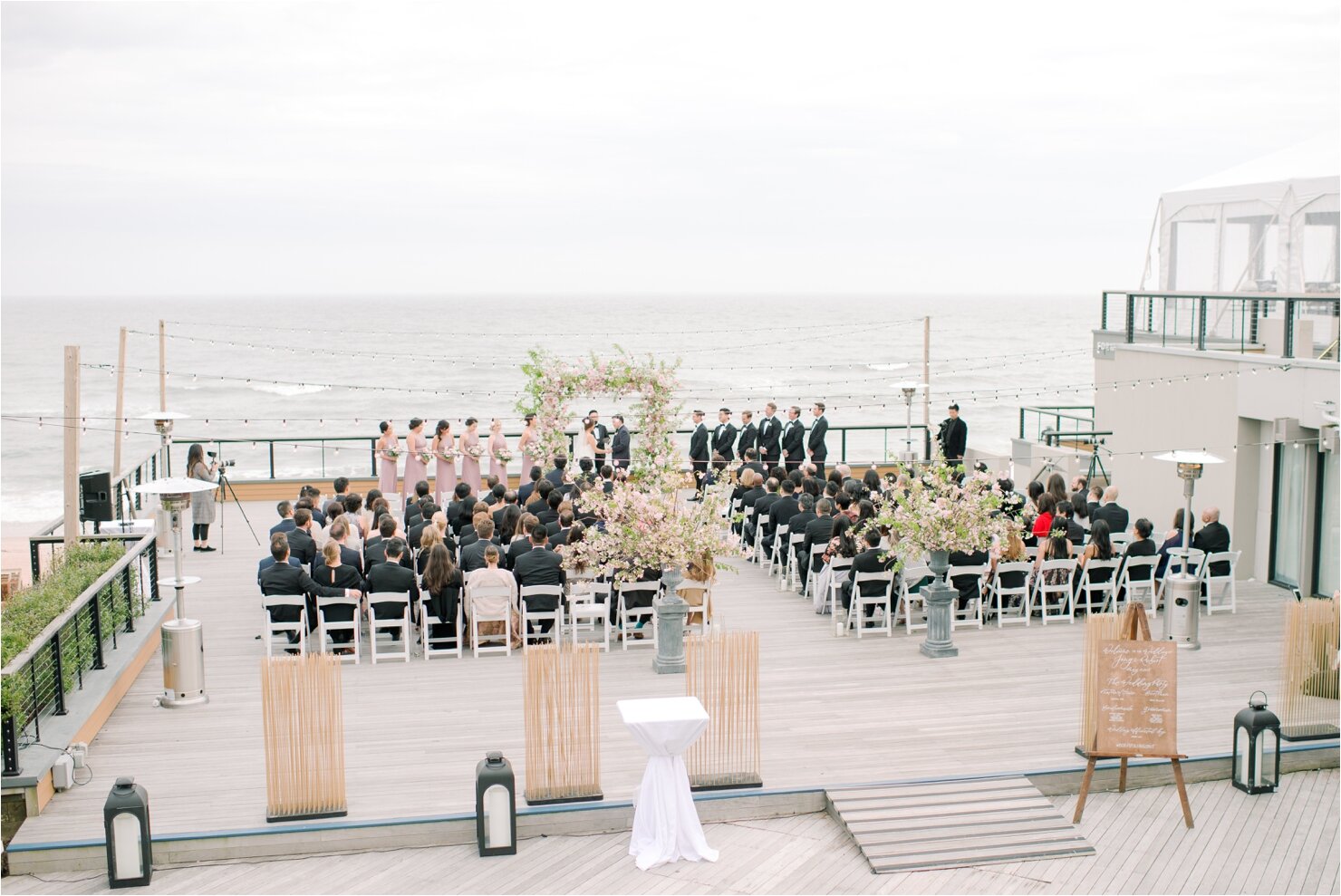 Outside Wedding Ceremony at Gurney's Montauk Forward Deck