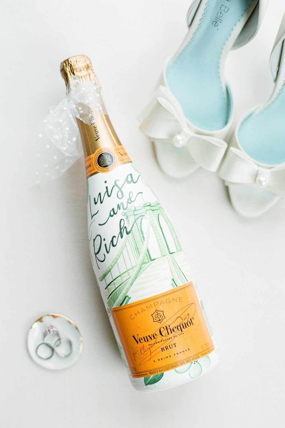 Painted Veuve Clicquot Bottle