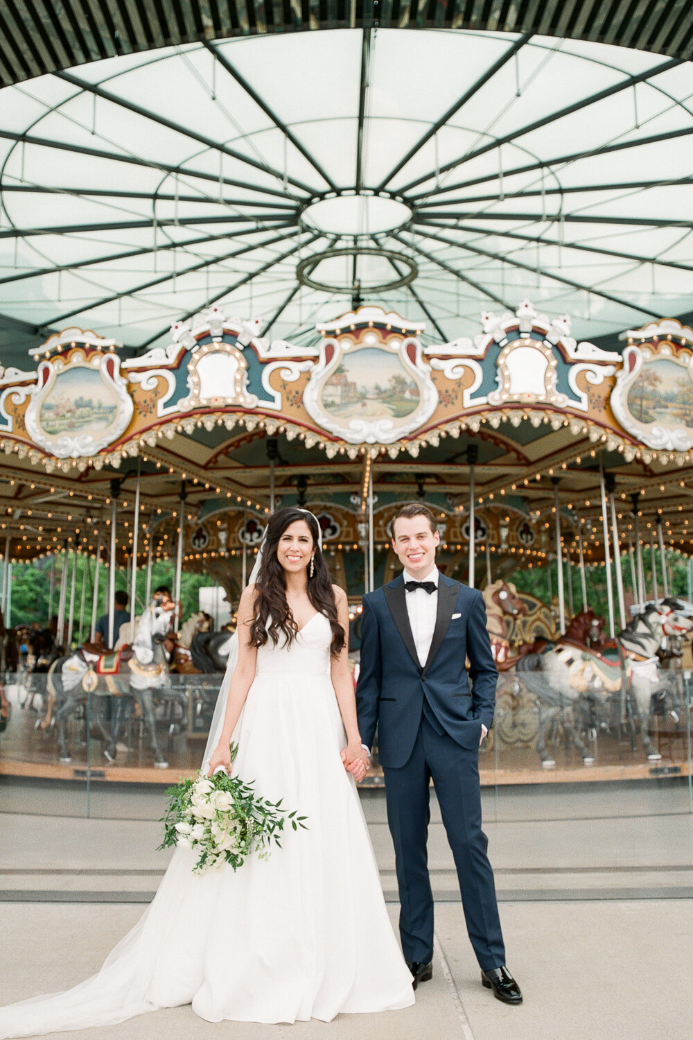 Bride and Groom Wedding Photos Jane's Carousel