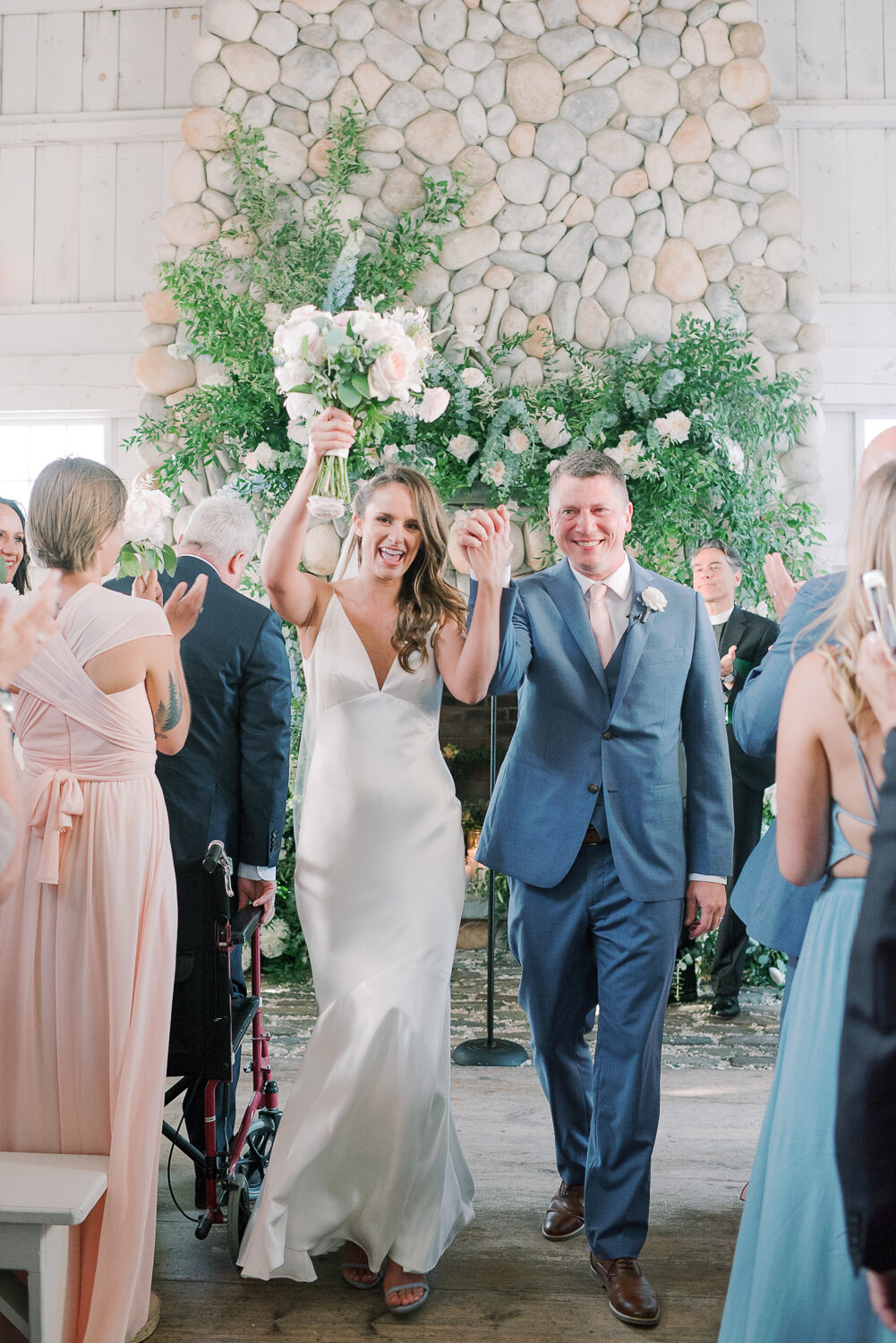 Walking down Aisle as Husband and Wife