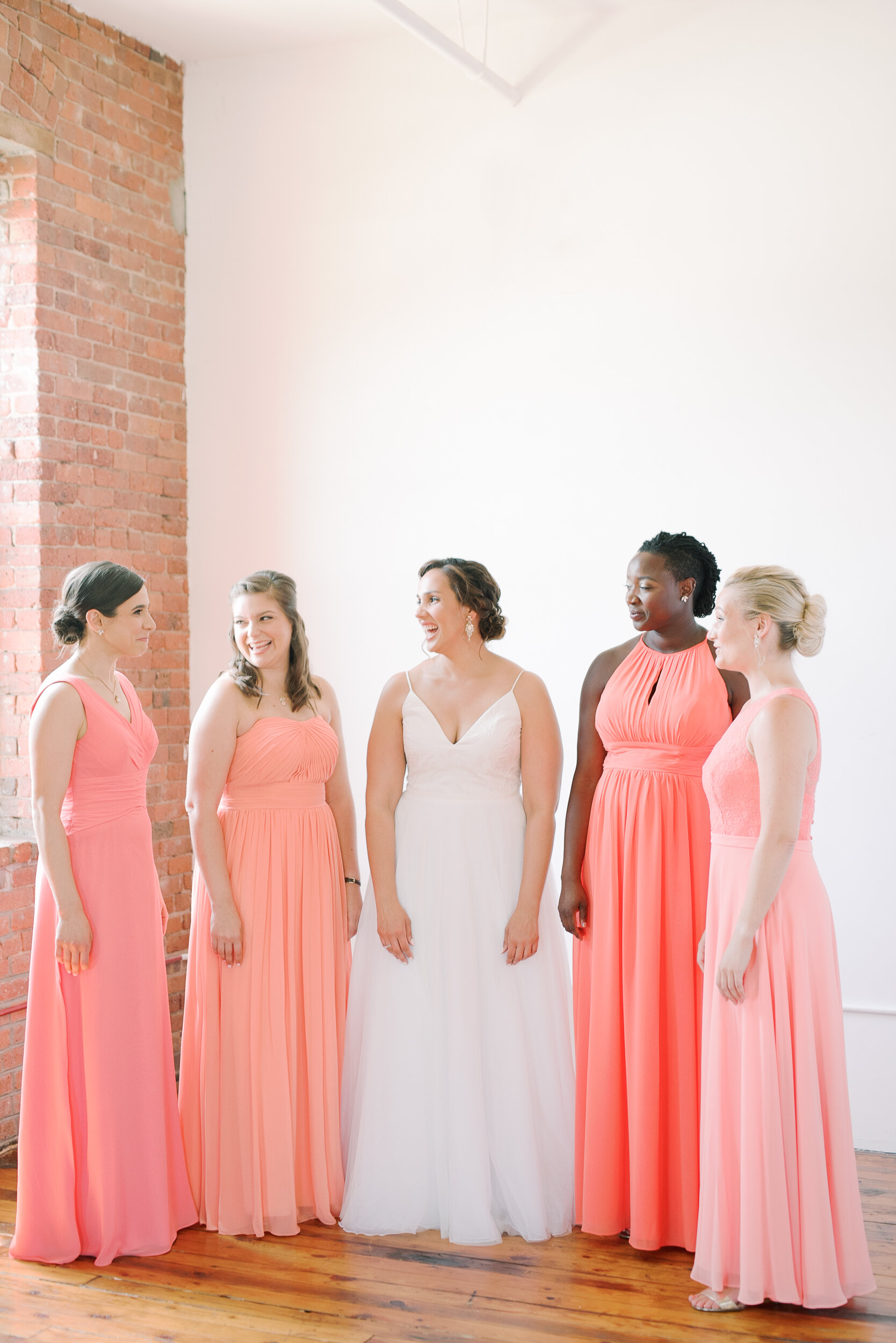 Coral Bridesmaids Dresses