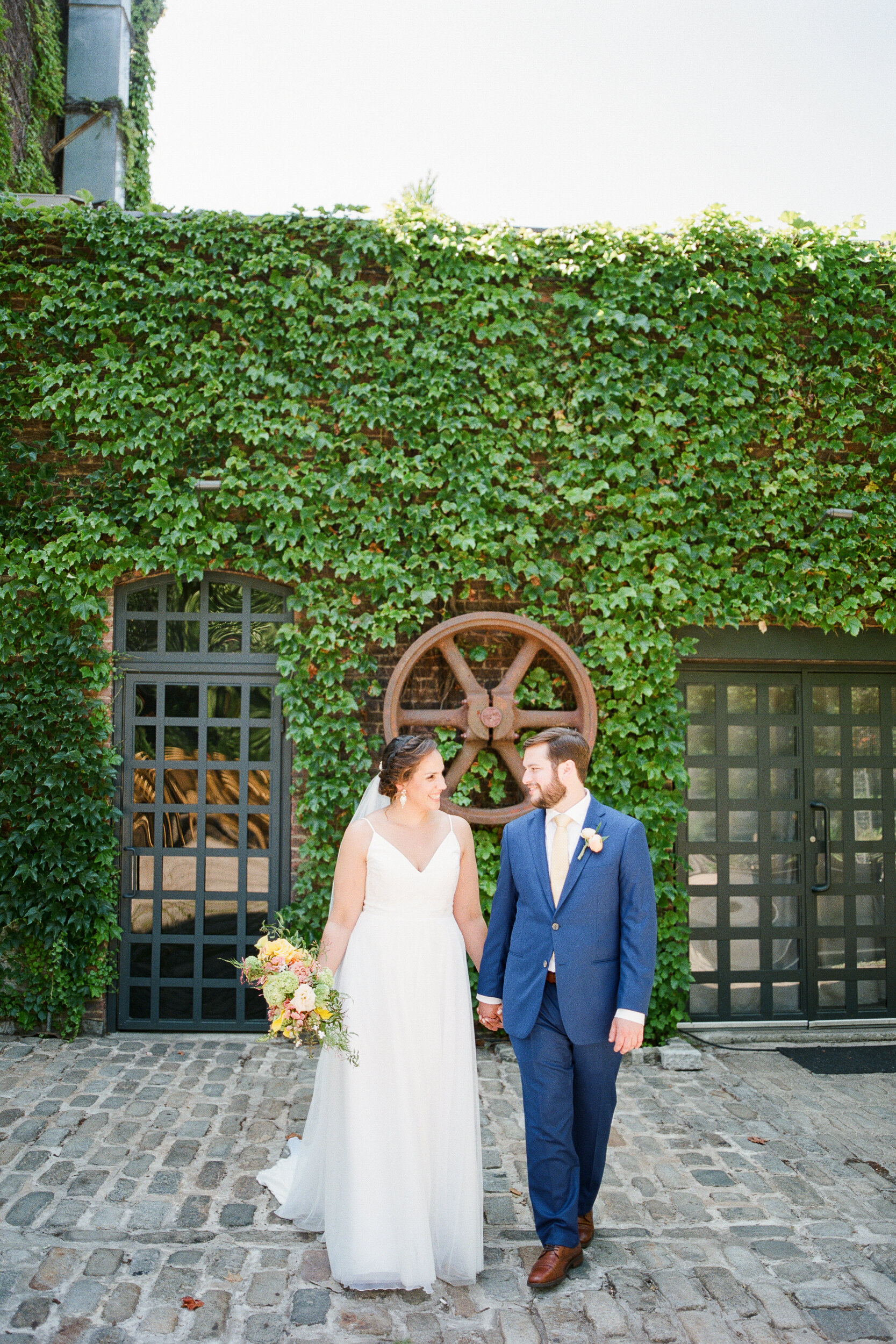 Bride and Groom Wedding Photos at The Foundry, NY