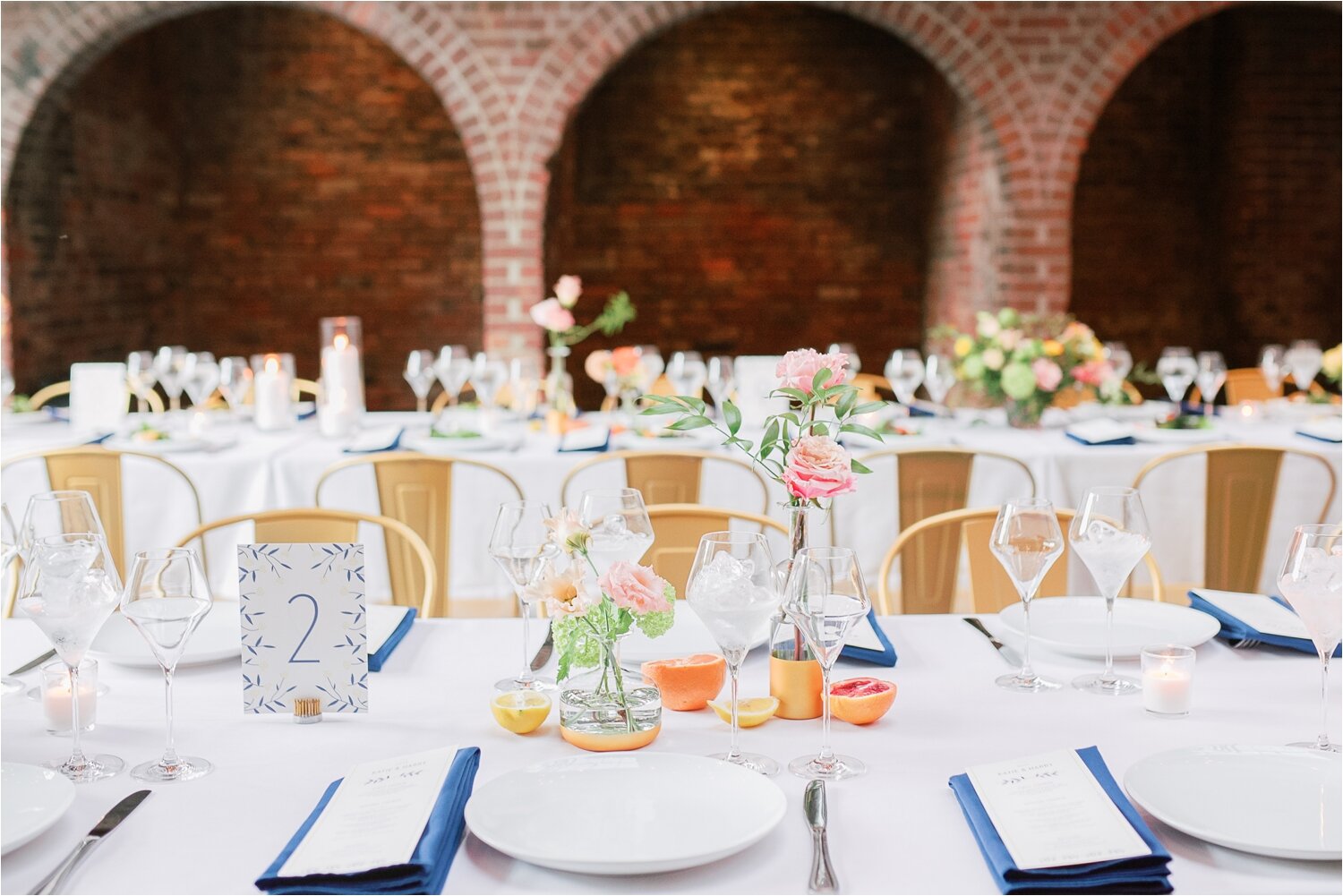 Colorful Inspired Reception Decor