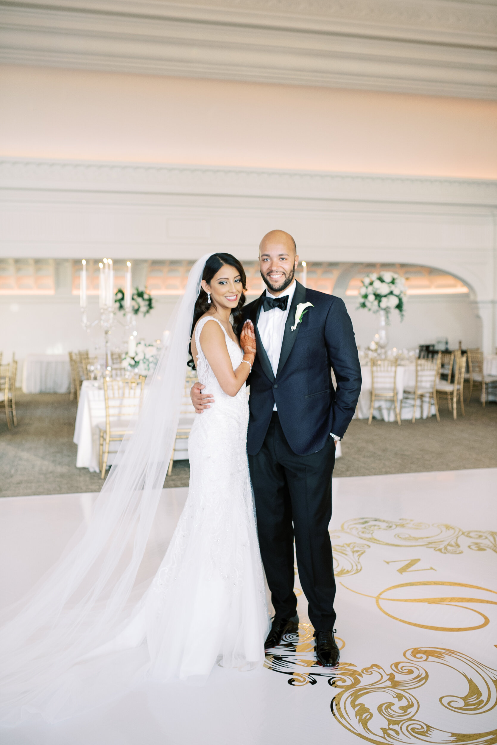 White Floor Wrap inside the Ballroom at The Park Chateau