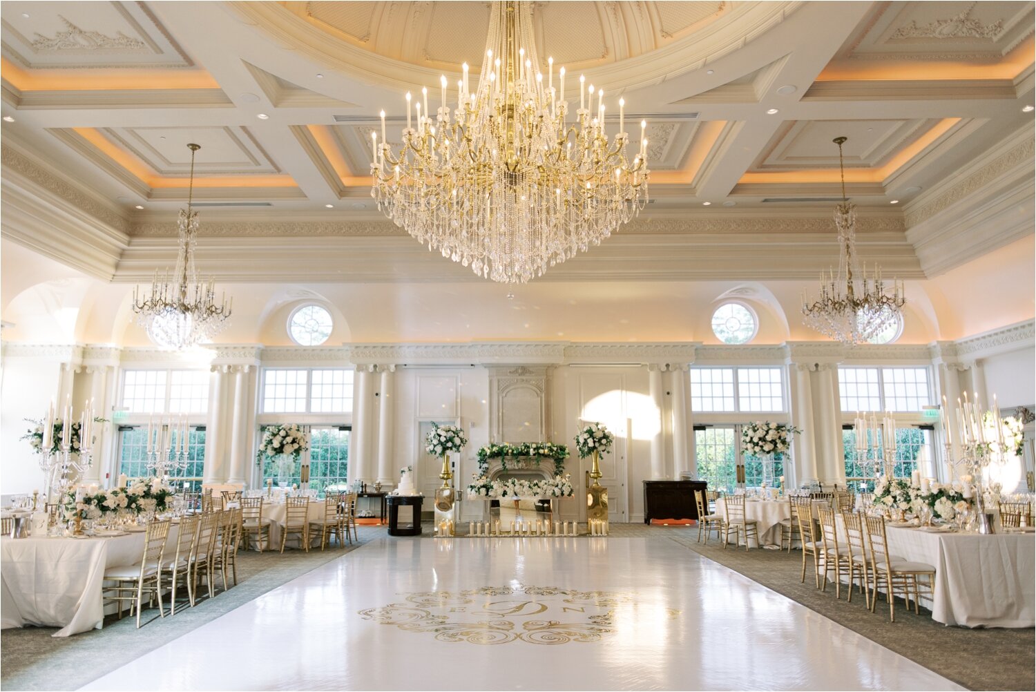 Wide Angel Photo of the Reception Ballroom at The Park Chateau