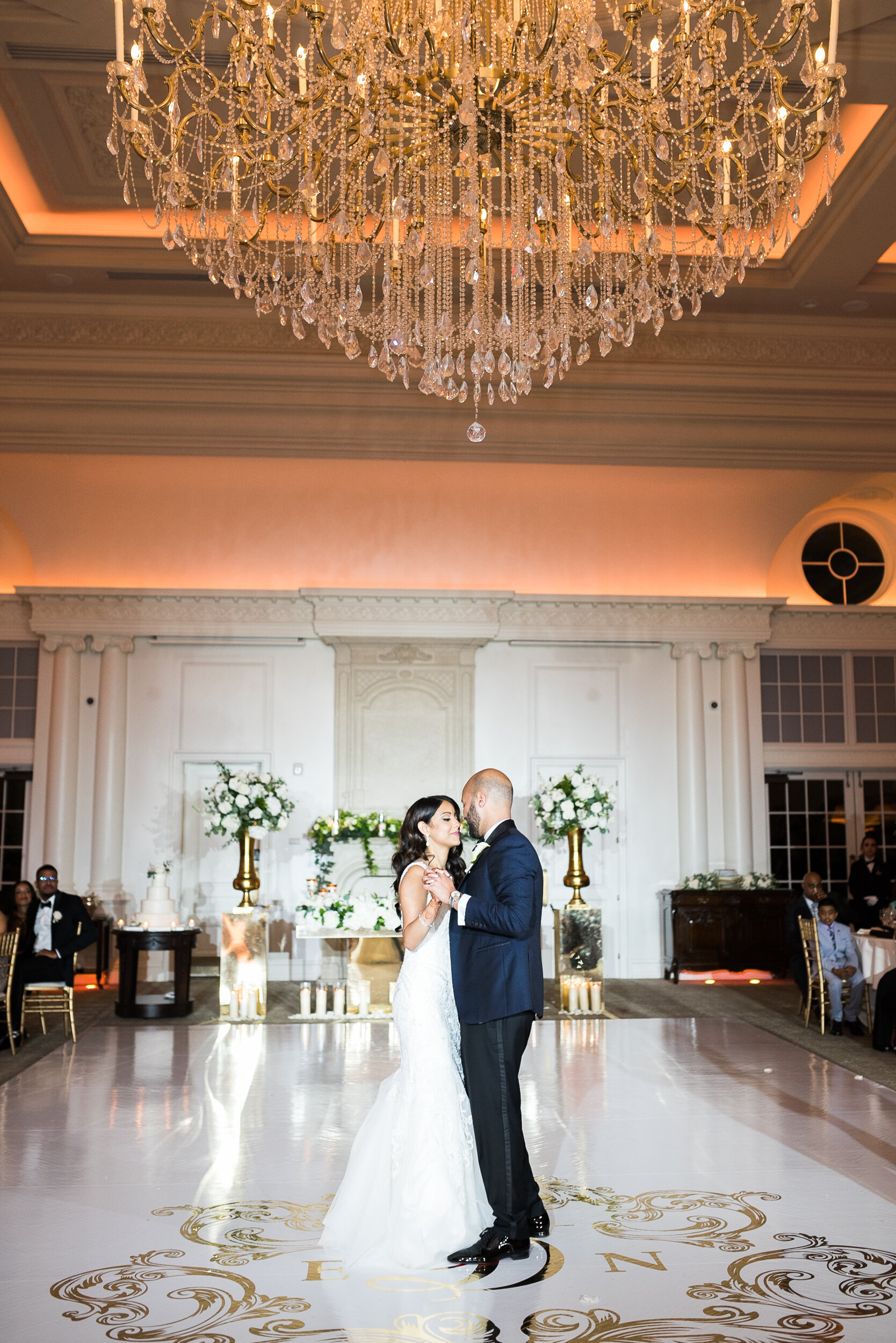 White Floor Wrap inside the Ballroom at The Park Chateau