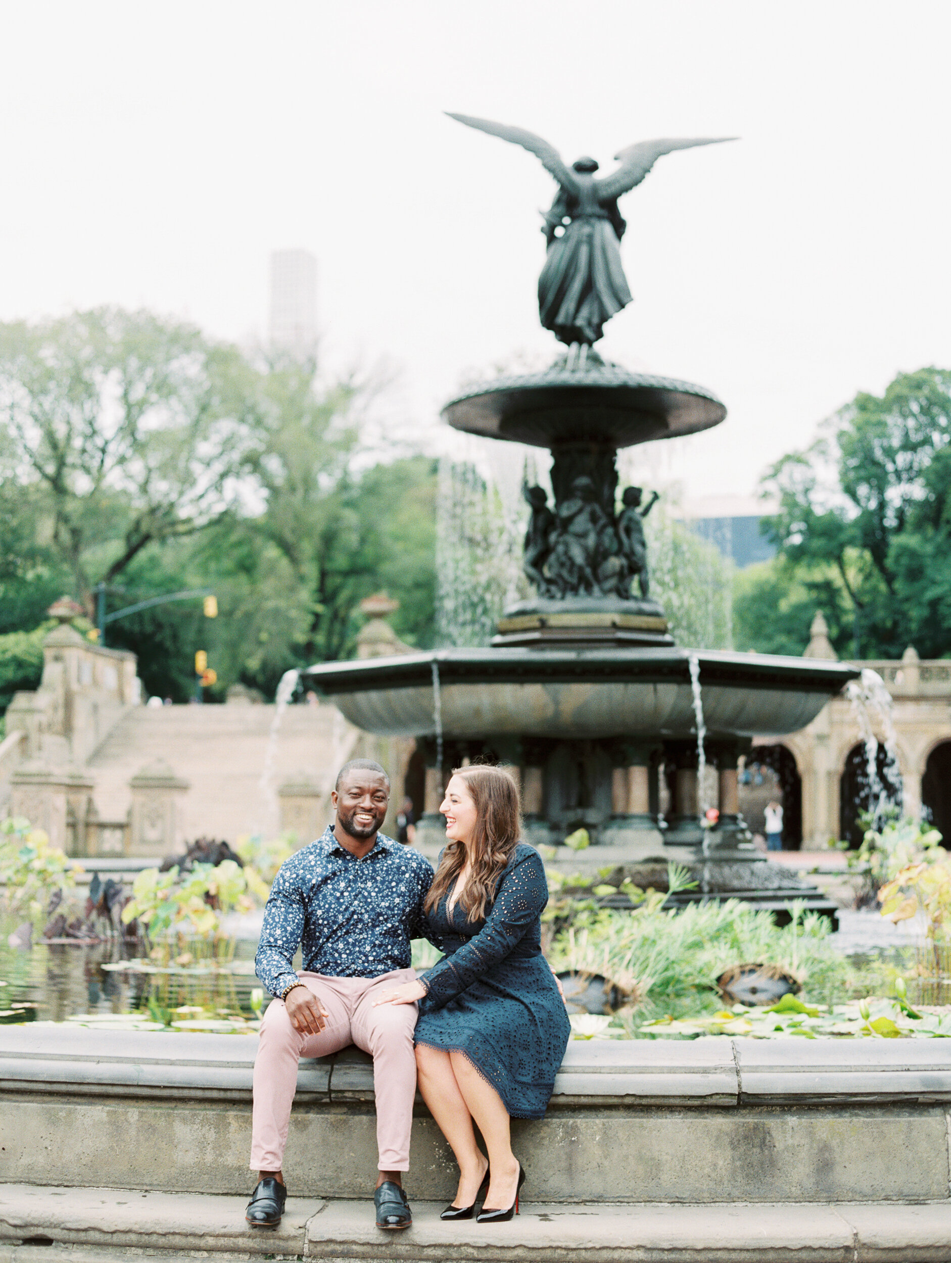 Carol & Christian's Central Park - Bethesda Terrace Engagement Session, New  York City