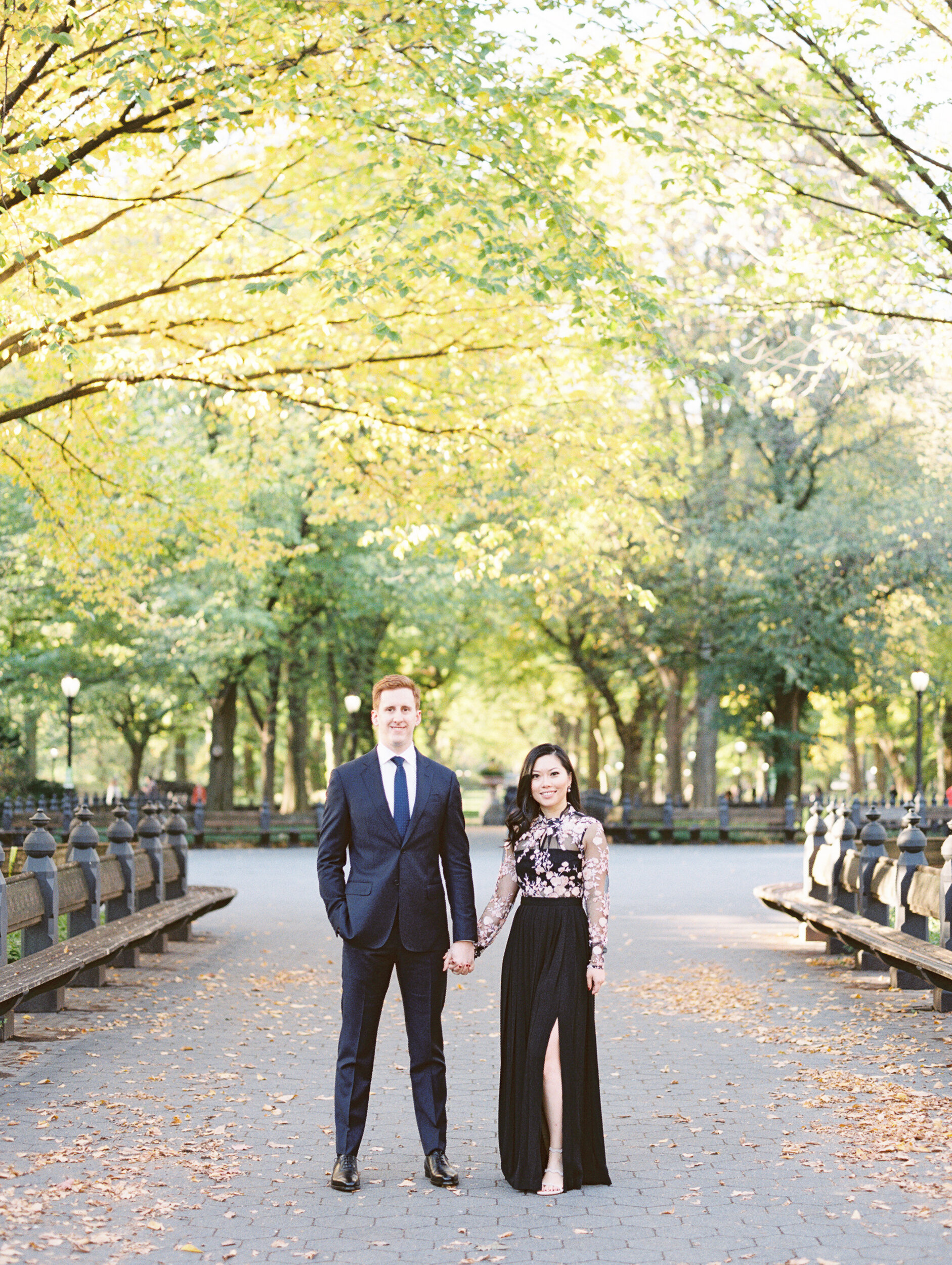 Fall Engagement Session Photos in NYC