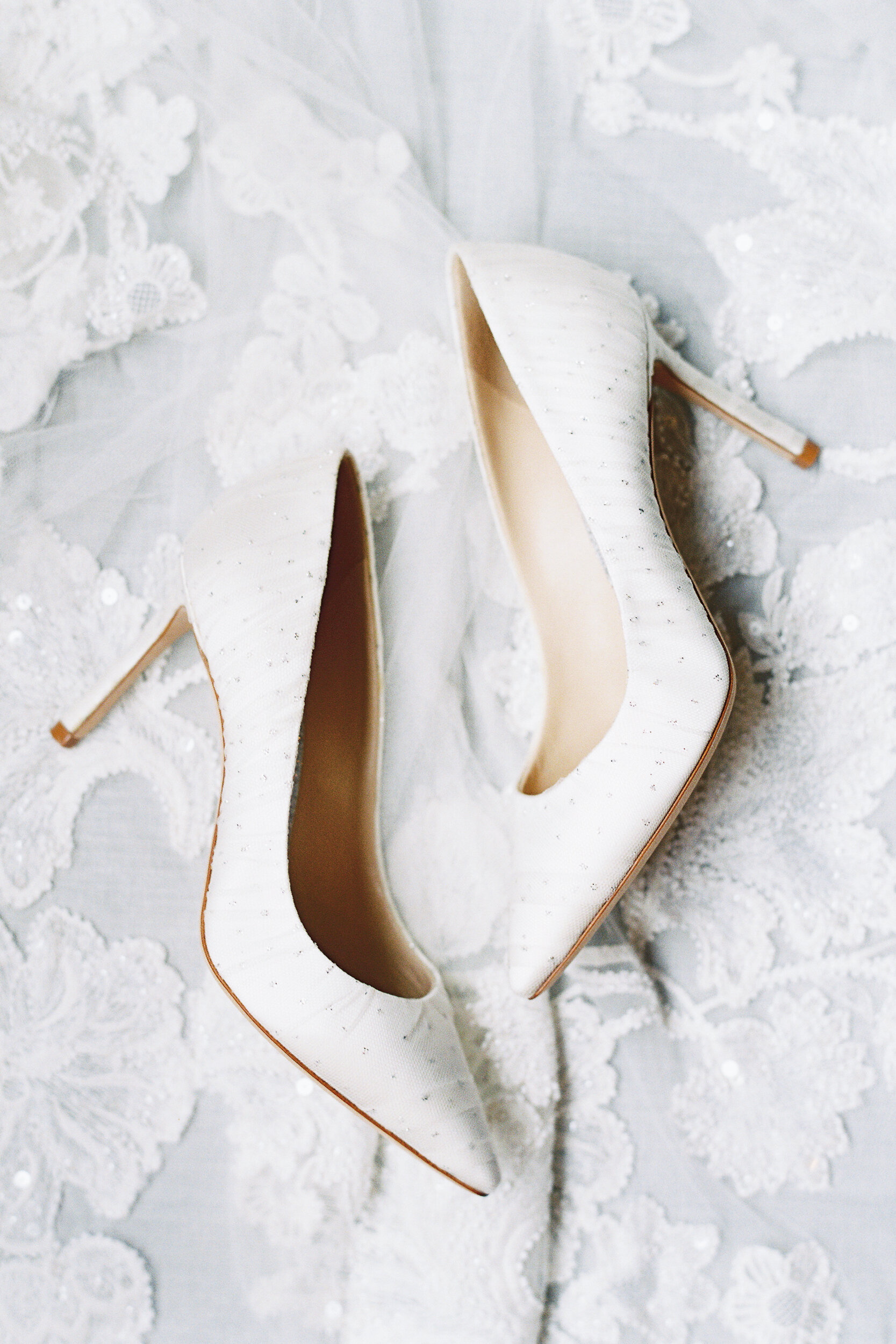 Brides Wedding Shoes Detail Photo