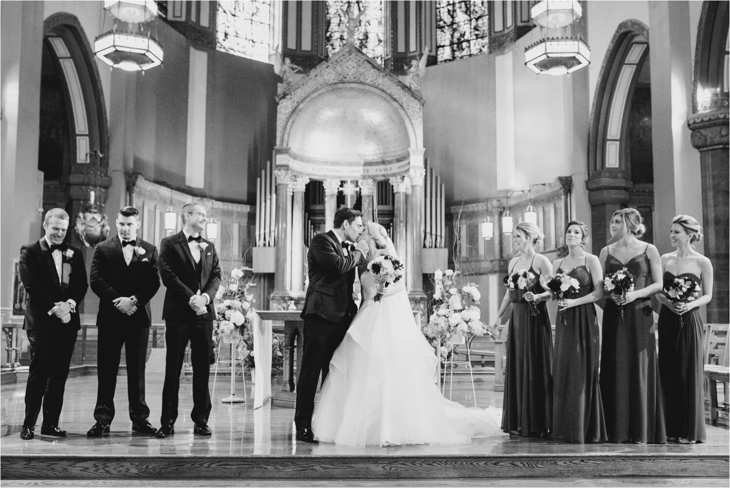 Exchanging First Kiss as Husband and Wife