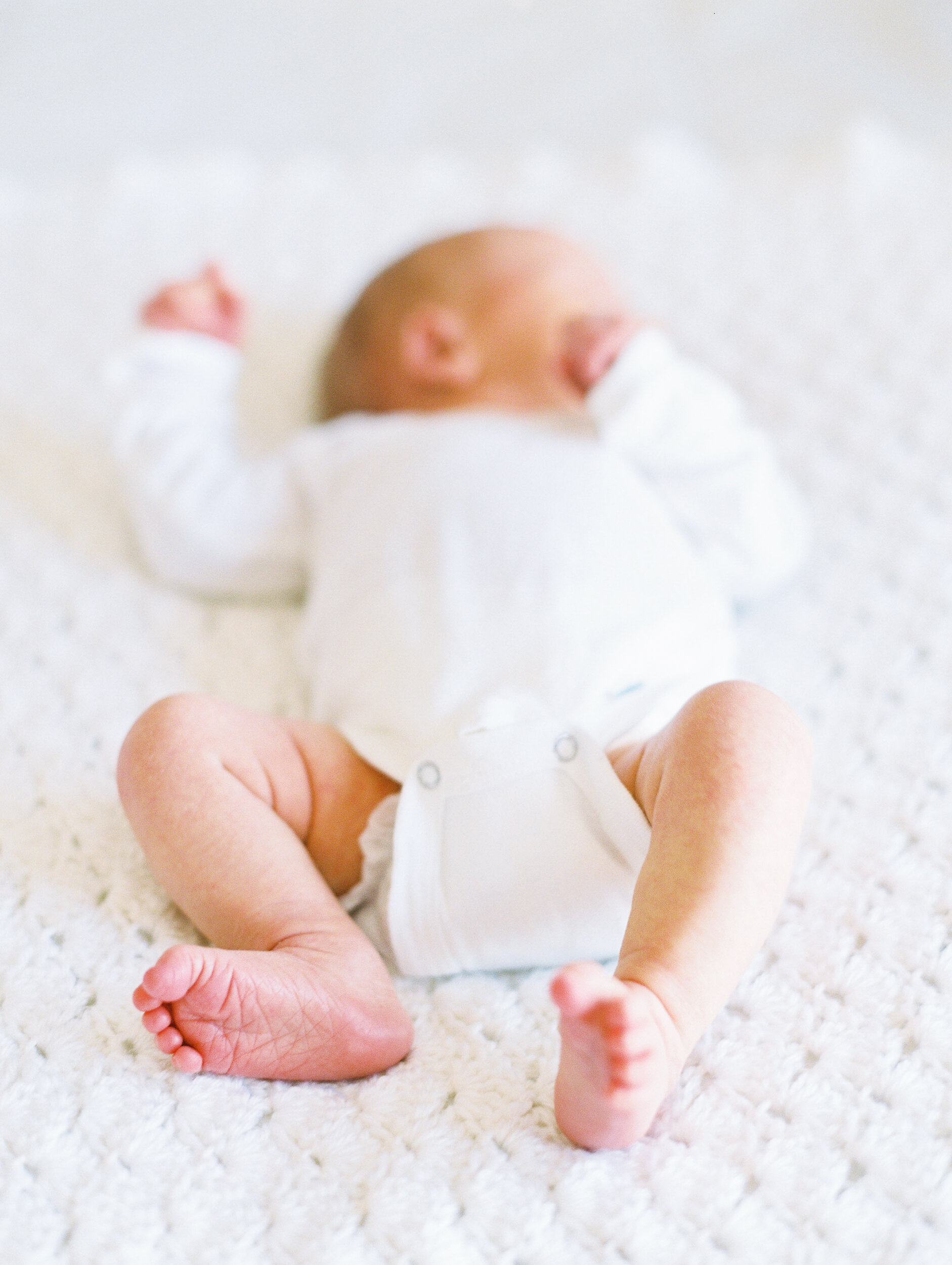 Newborn Baby Close Up of Feet