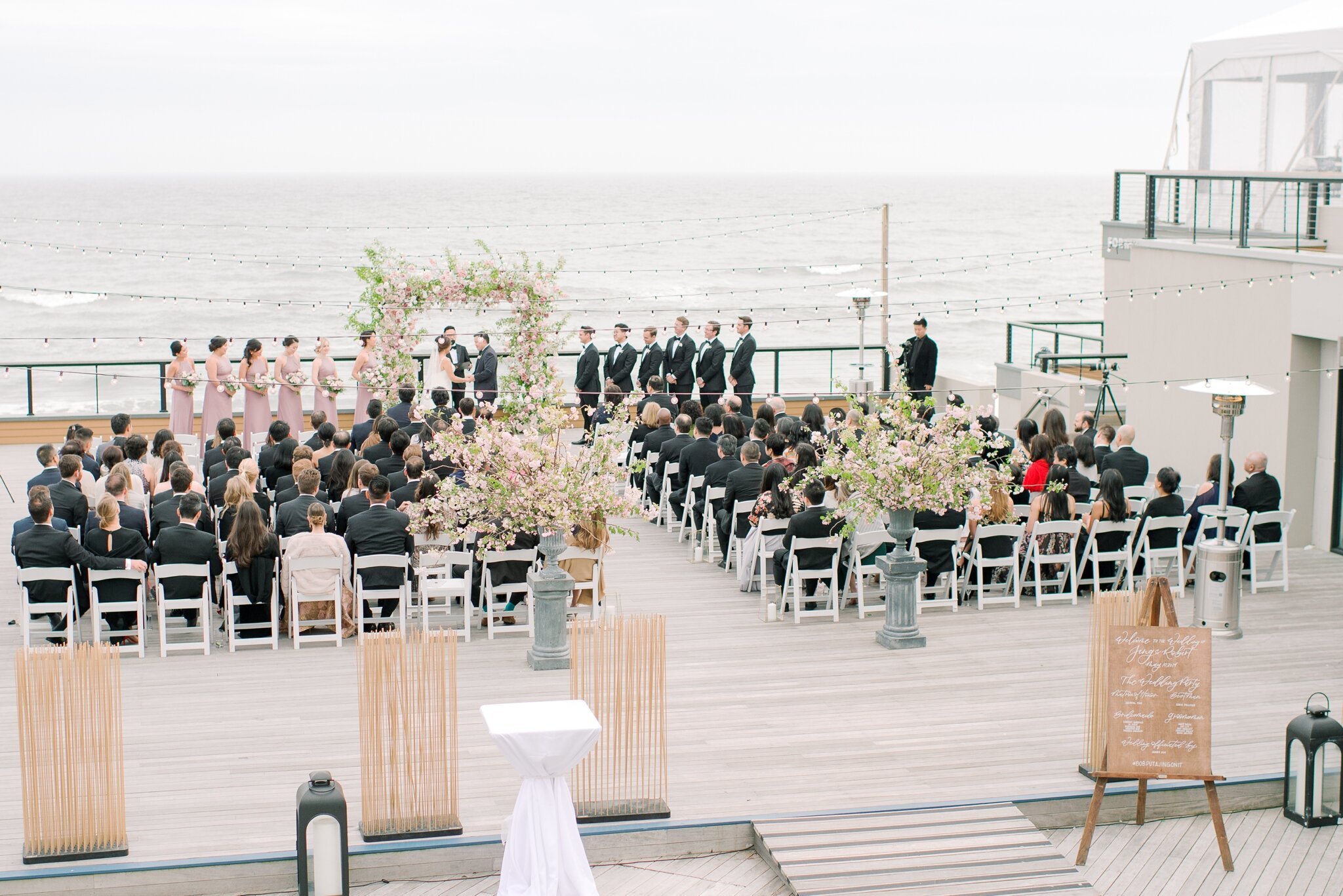 Wedding Ceremony on Forward Deck at Gurney's Montauk