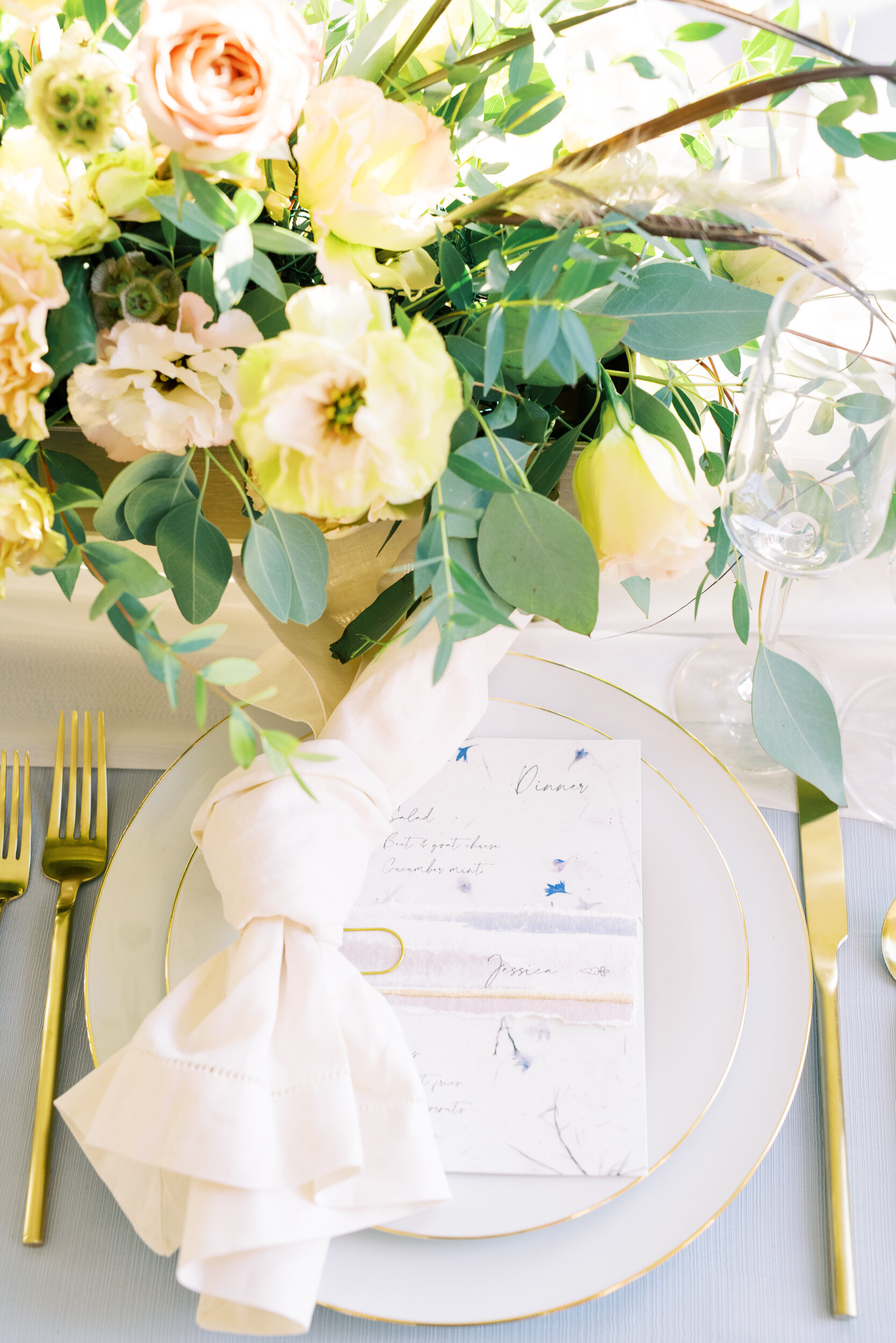 French Inspired Reception Tabletop