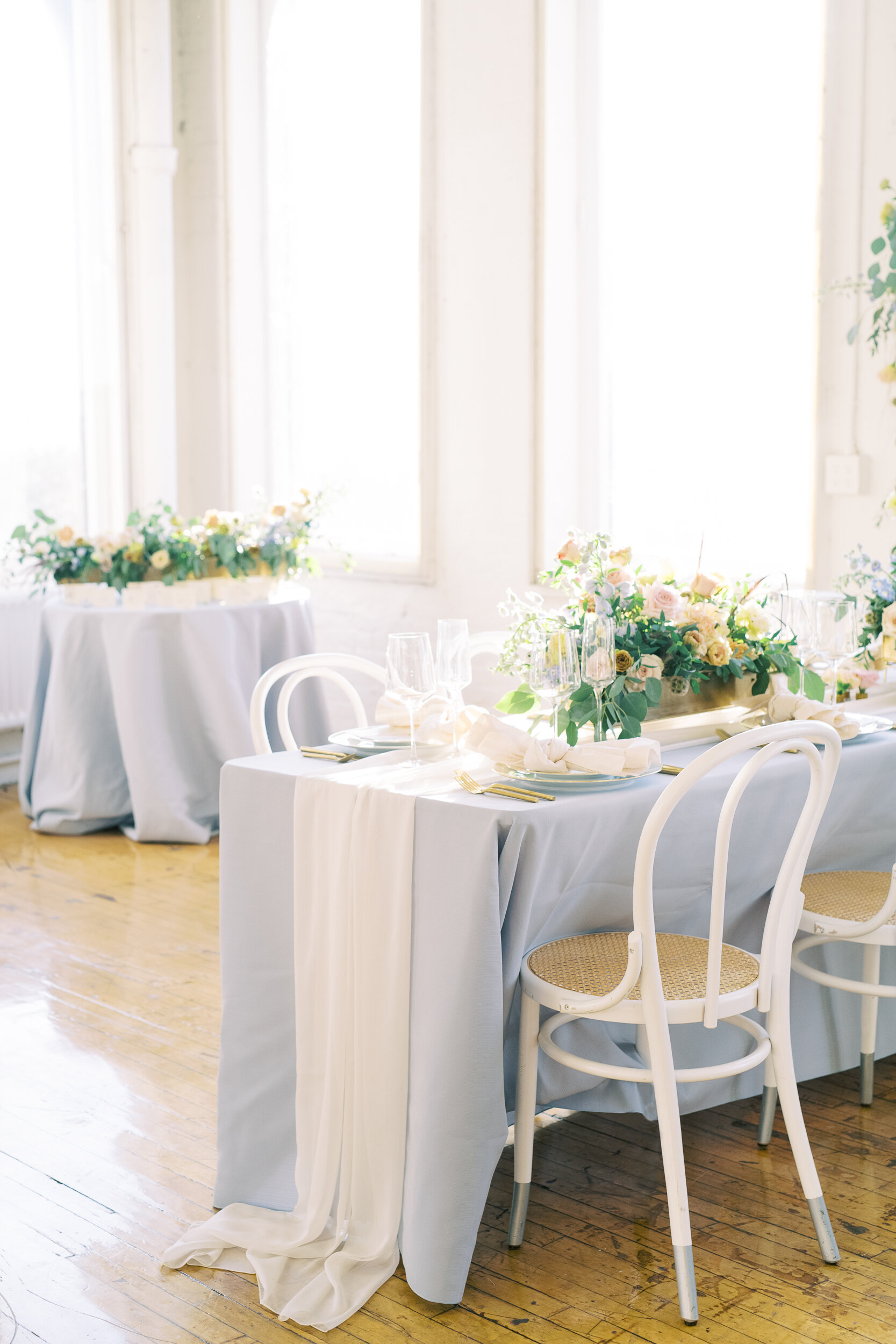 Blue Table Linens from BBJ Linen