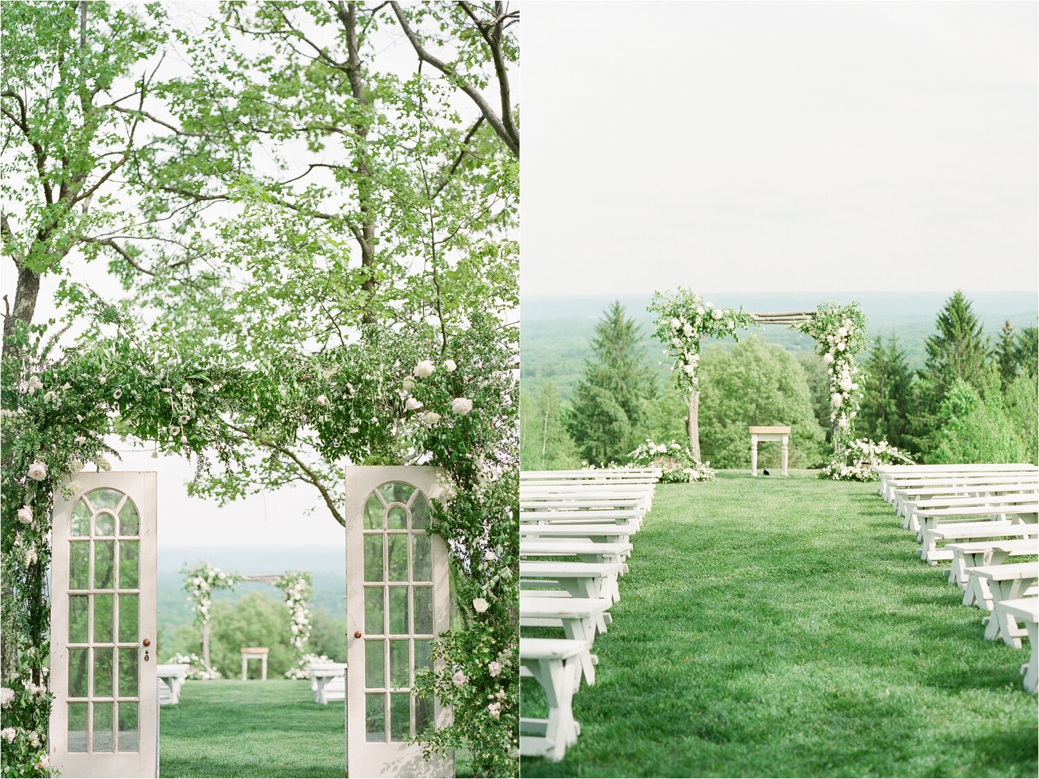 Outdoor wedding ceremony venue in Hudson Valley New York
