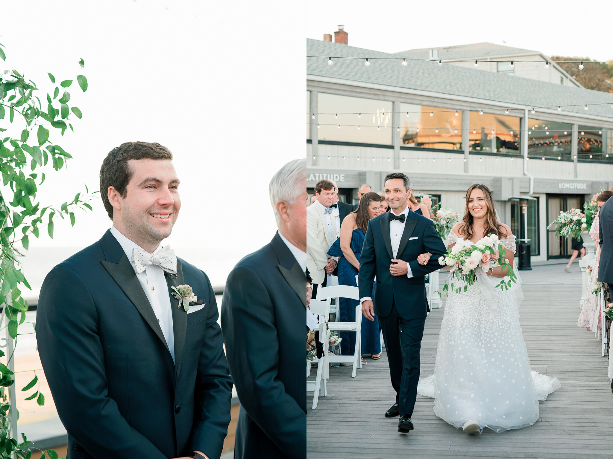 Outside Wedding Ceremony at Gurney's Montauk