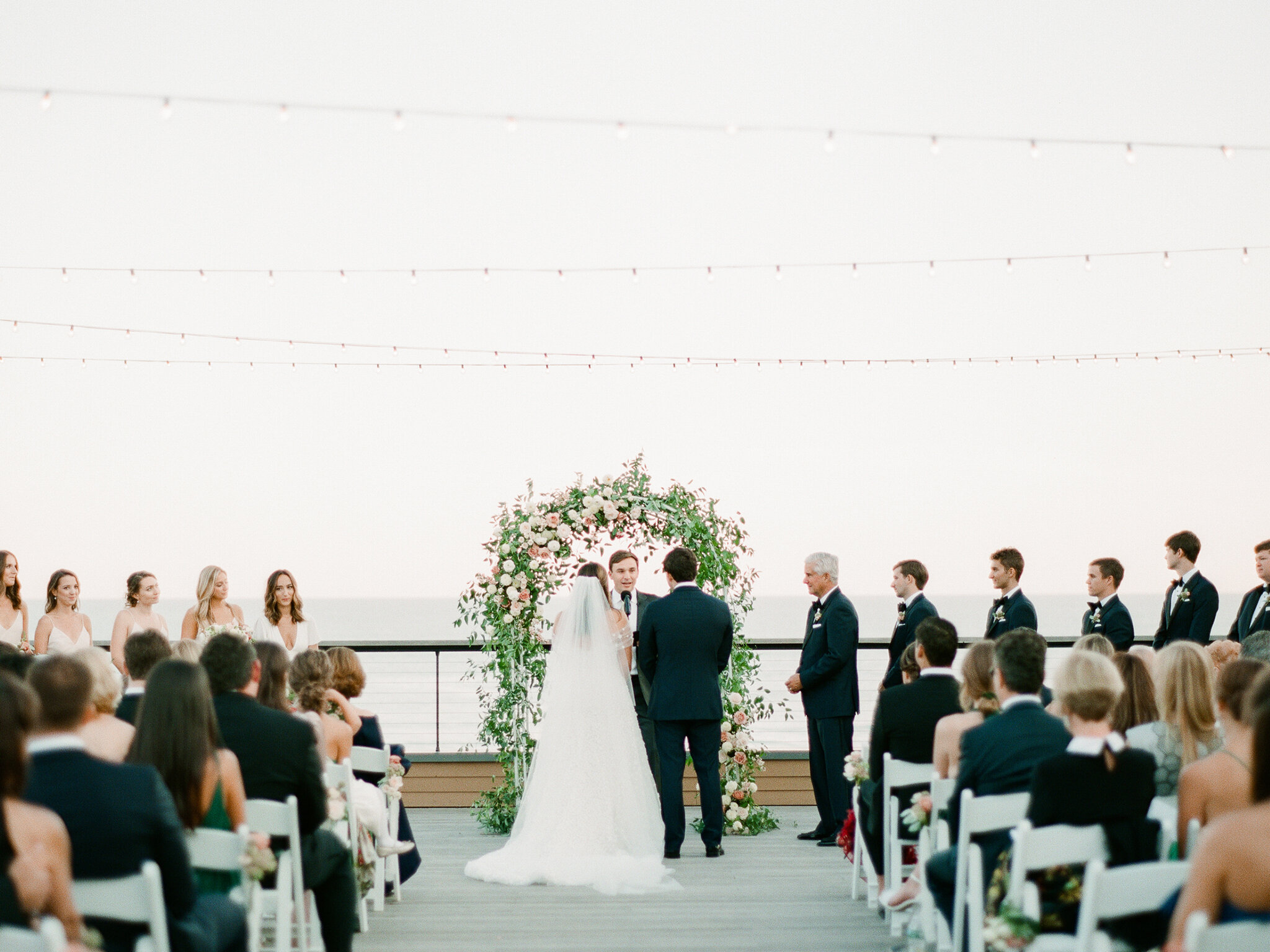 Outside Wedding Ceremony at Gurney's Montauk