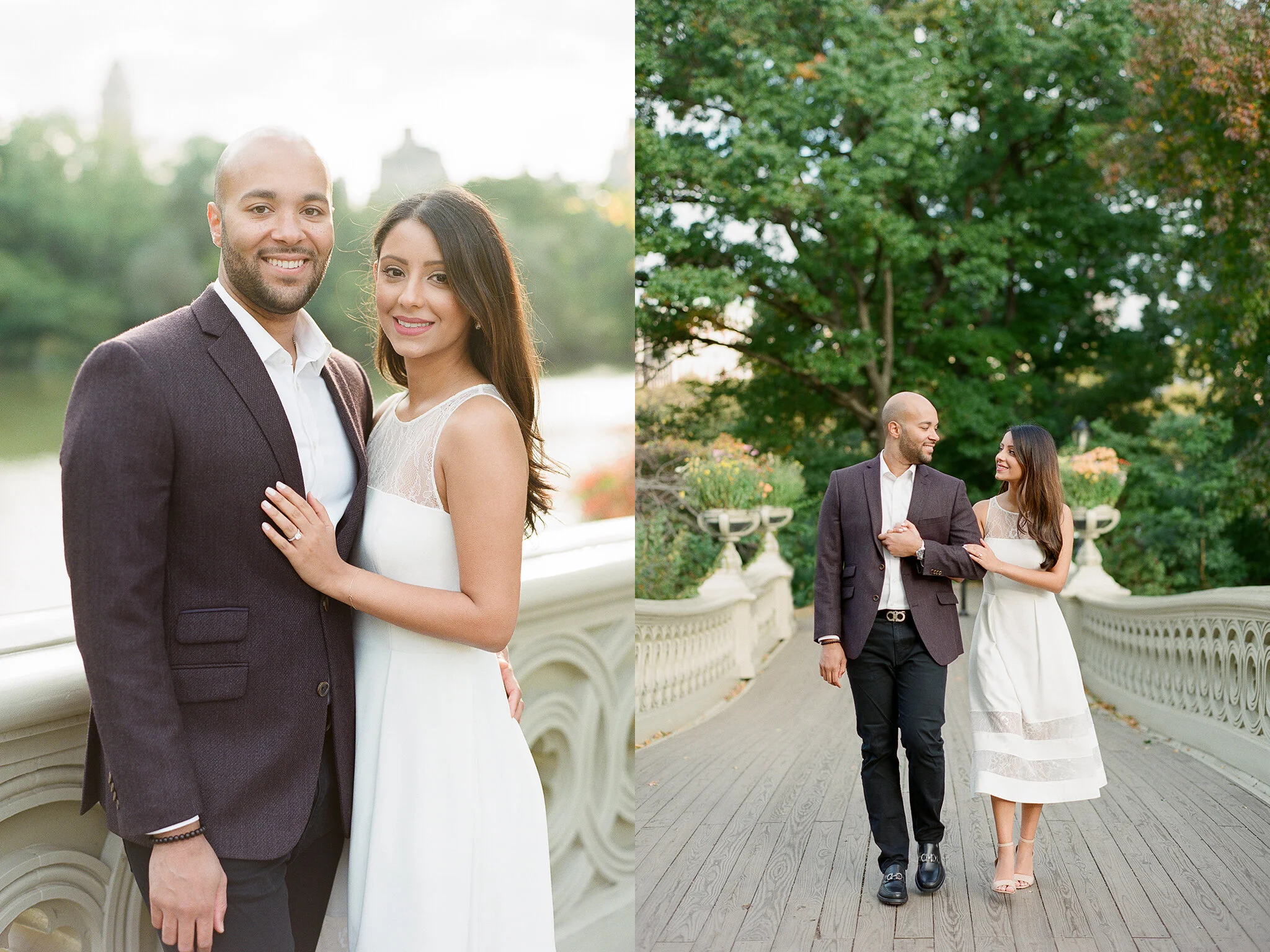 Bow Bridge Engagement Photos in NYC
