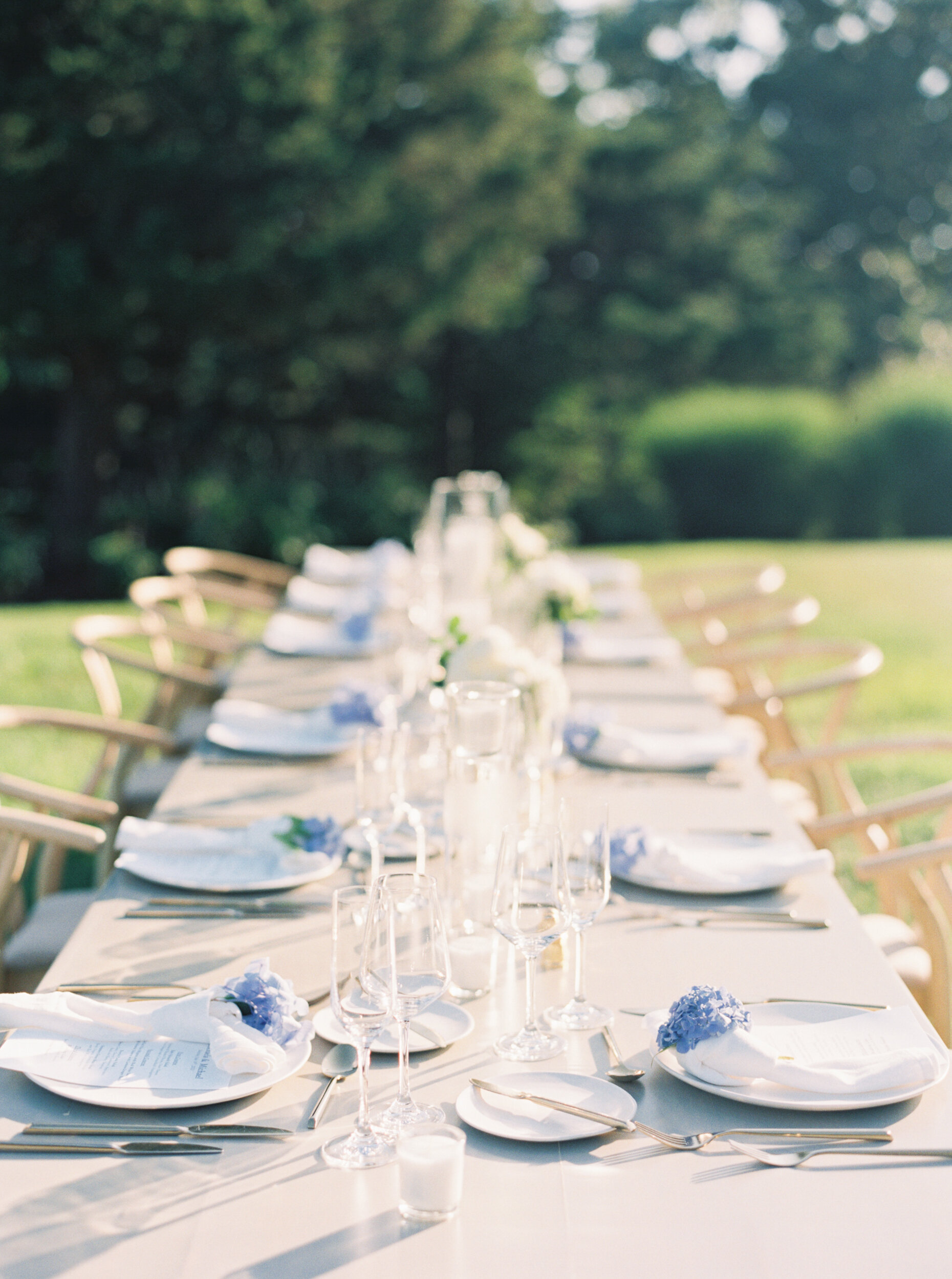Micro Wedding in The Hamptons Table Decor 
