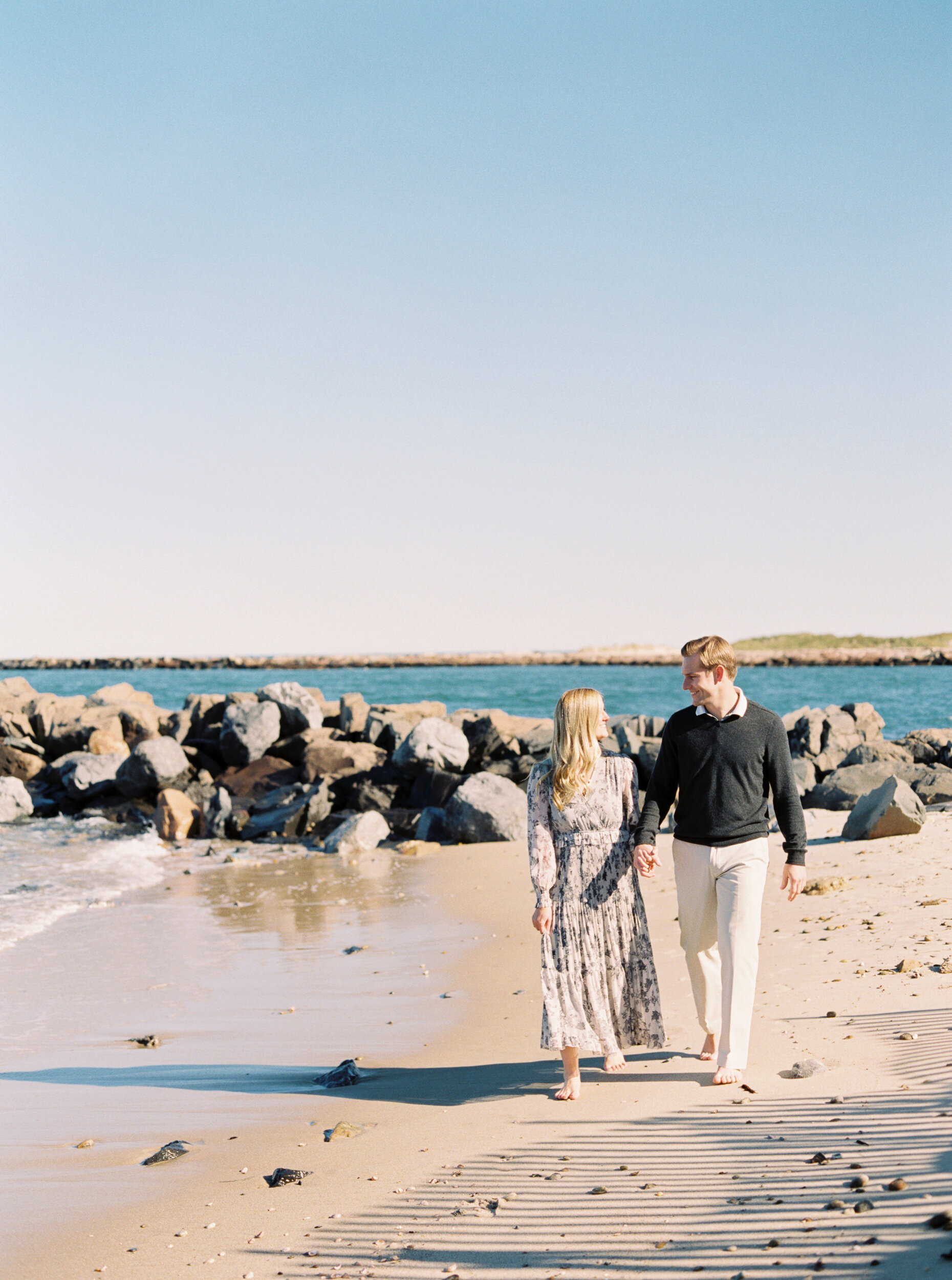 Engagement photos in Montauk