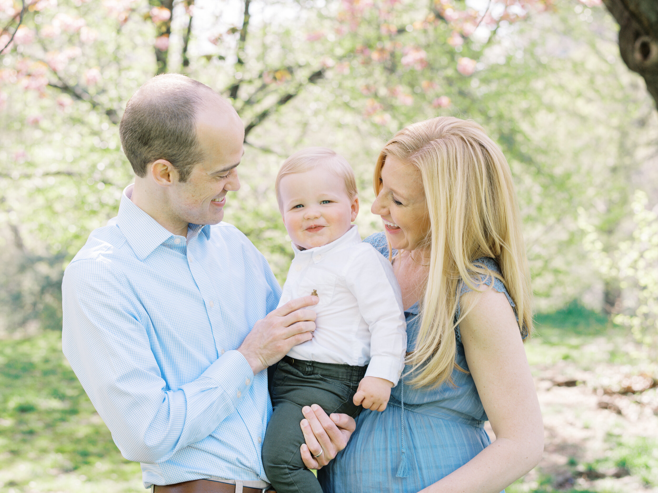 Cherry Blossom Family Photos in NYC 