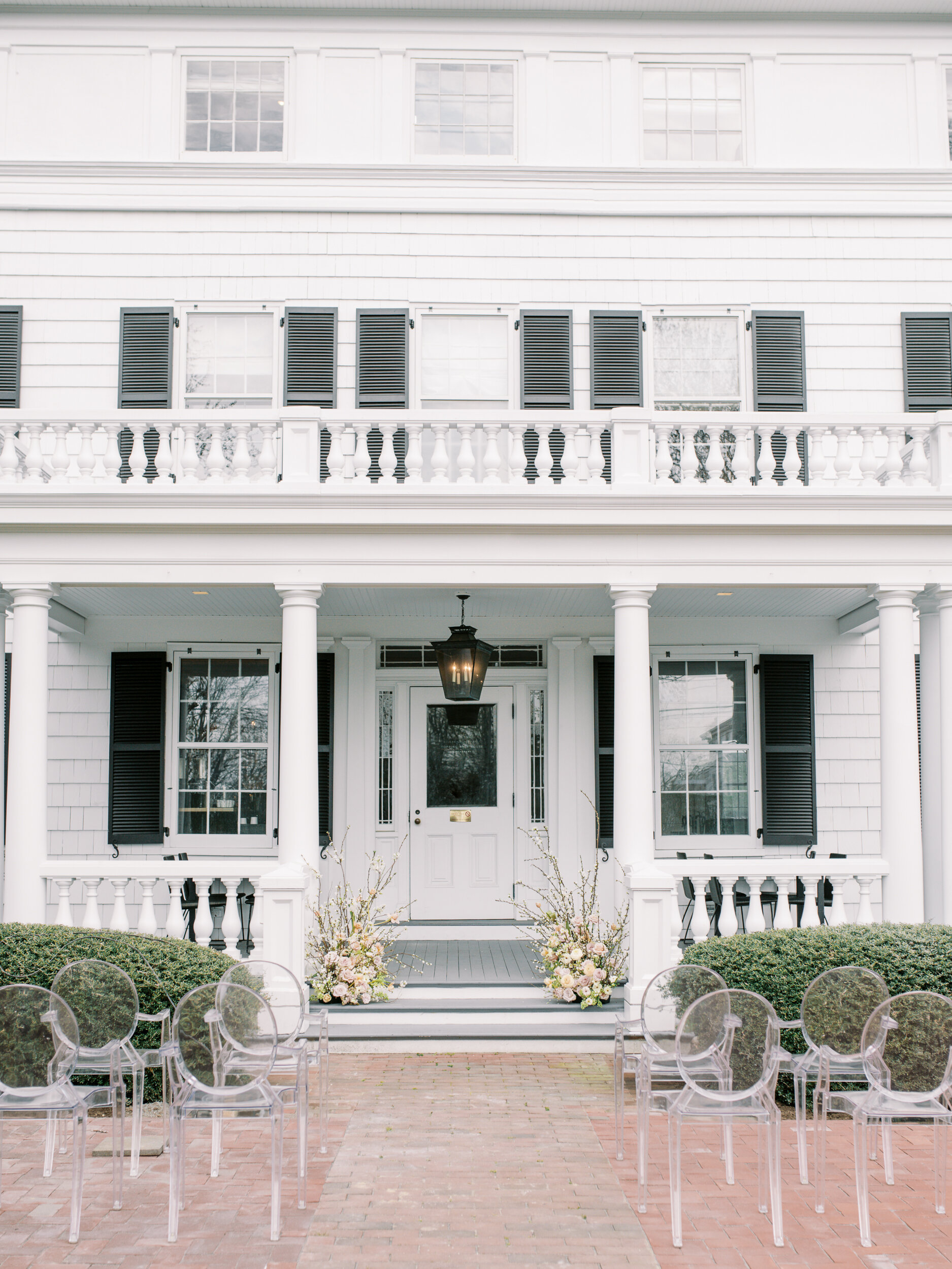 Wedding Ceremony at Topping Rose House