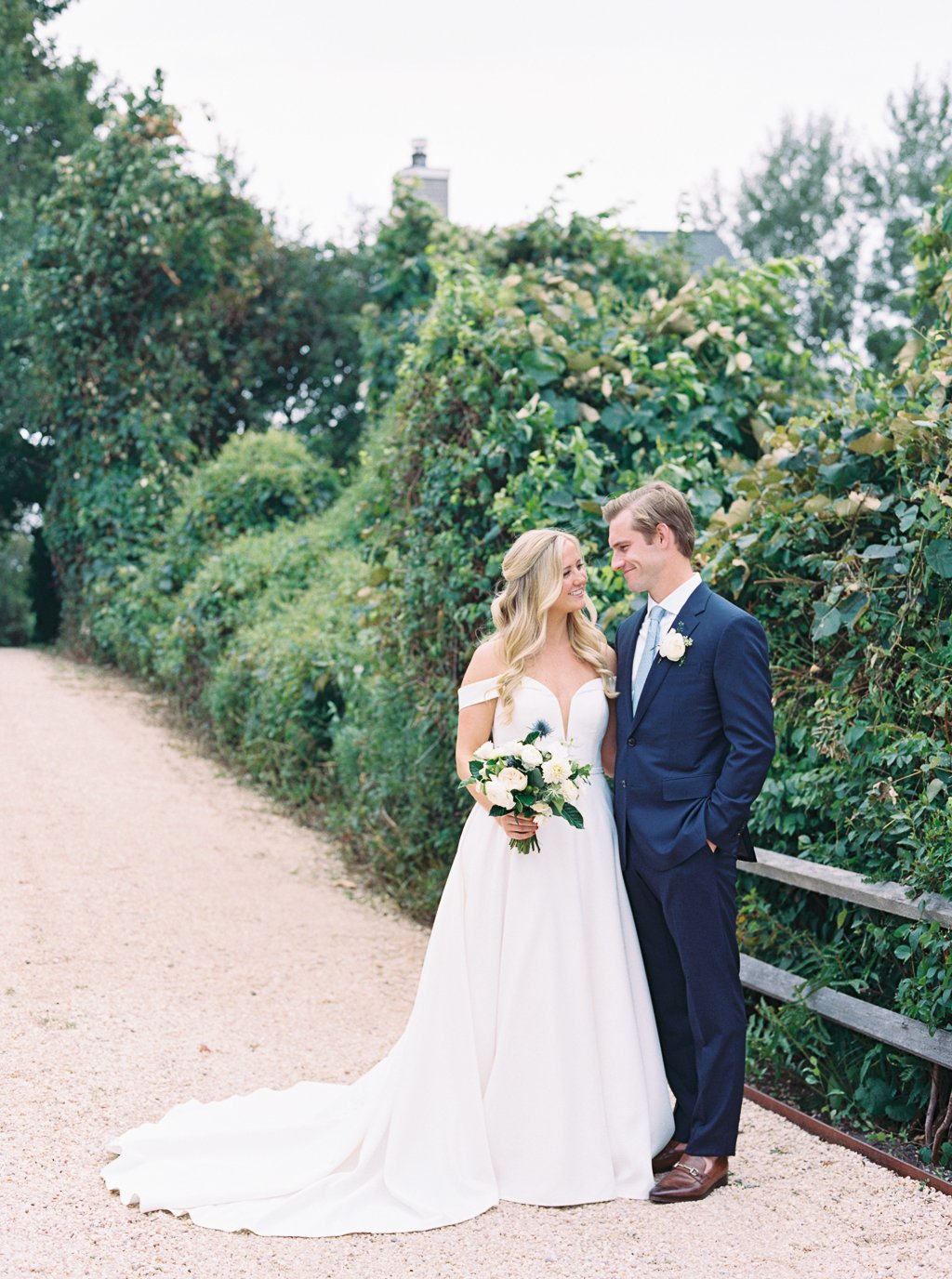 Bride and Groom Wedding Photos in Montauk, NY