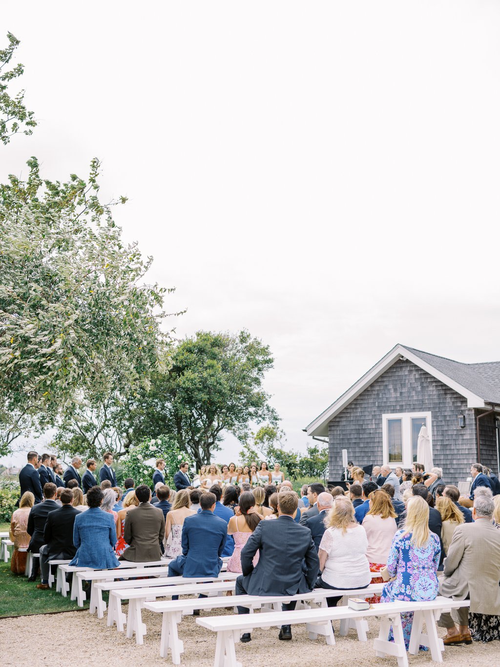 Outdoor Wedding Ceremony in The Hamptons, Montauk NY