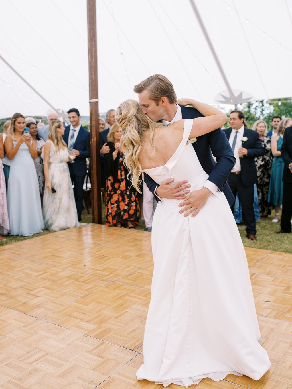 First Dance Kiss on the Dance Floor