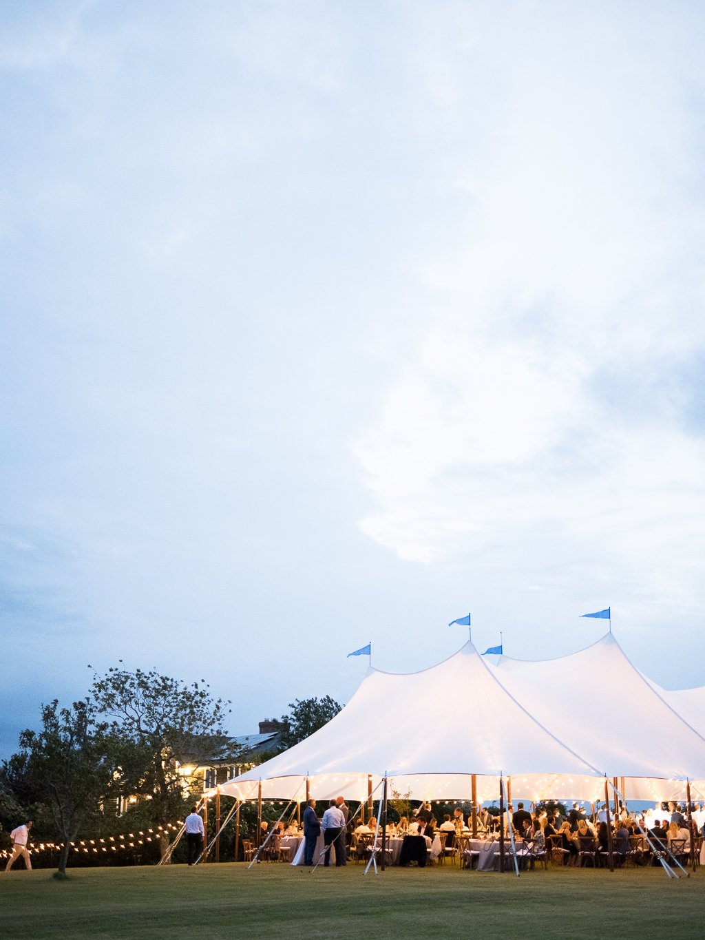 Sunset Photos of Tented Wedding in The Hamptons, Montauk NY