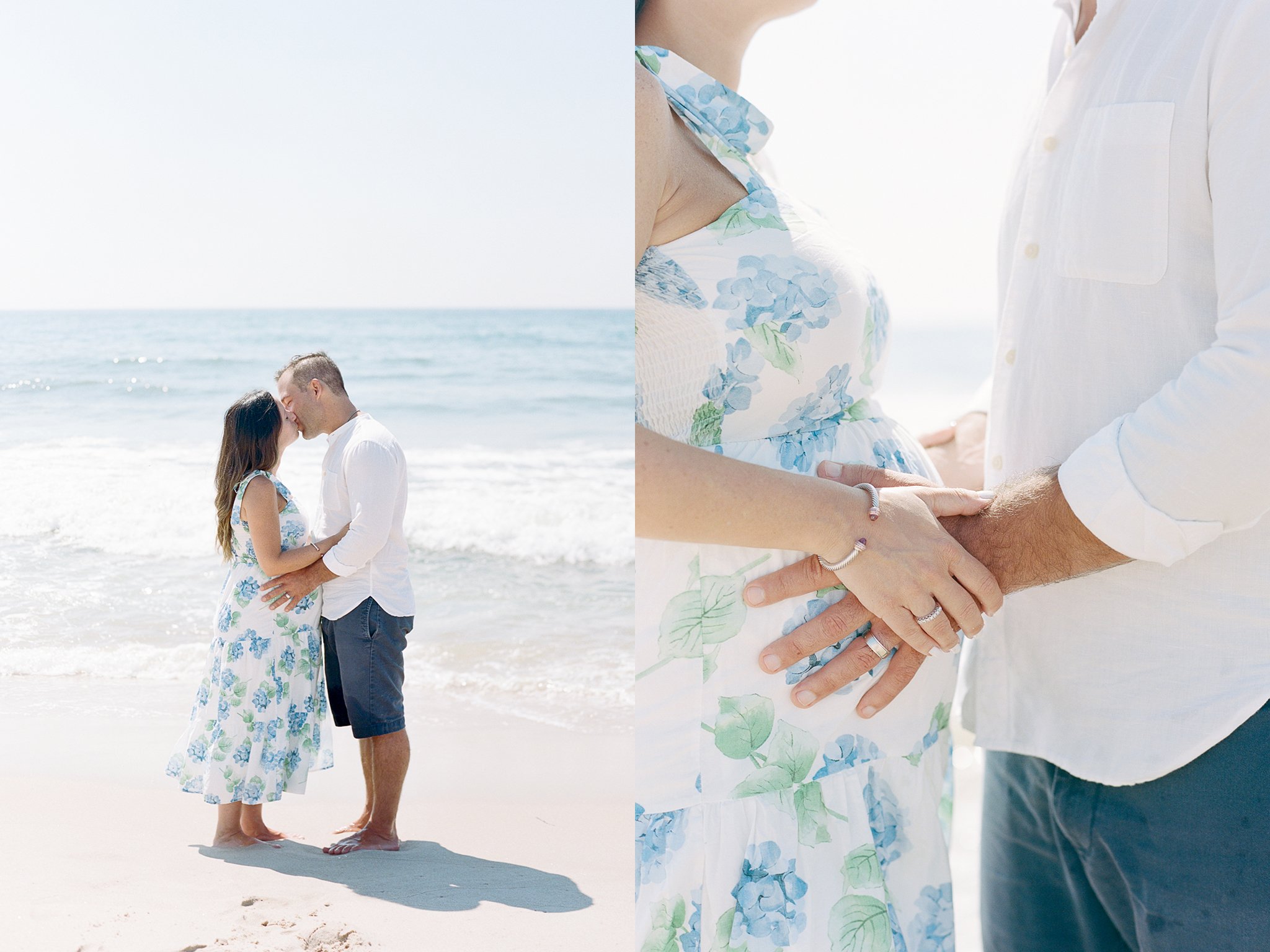 Maternity Photos on the Beach in Bridgehampton, NY