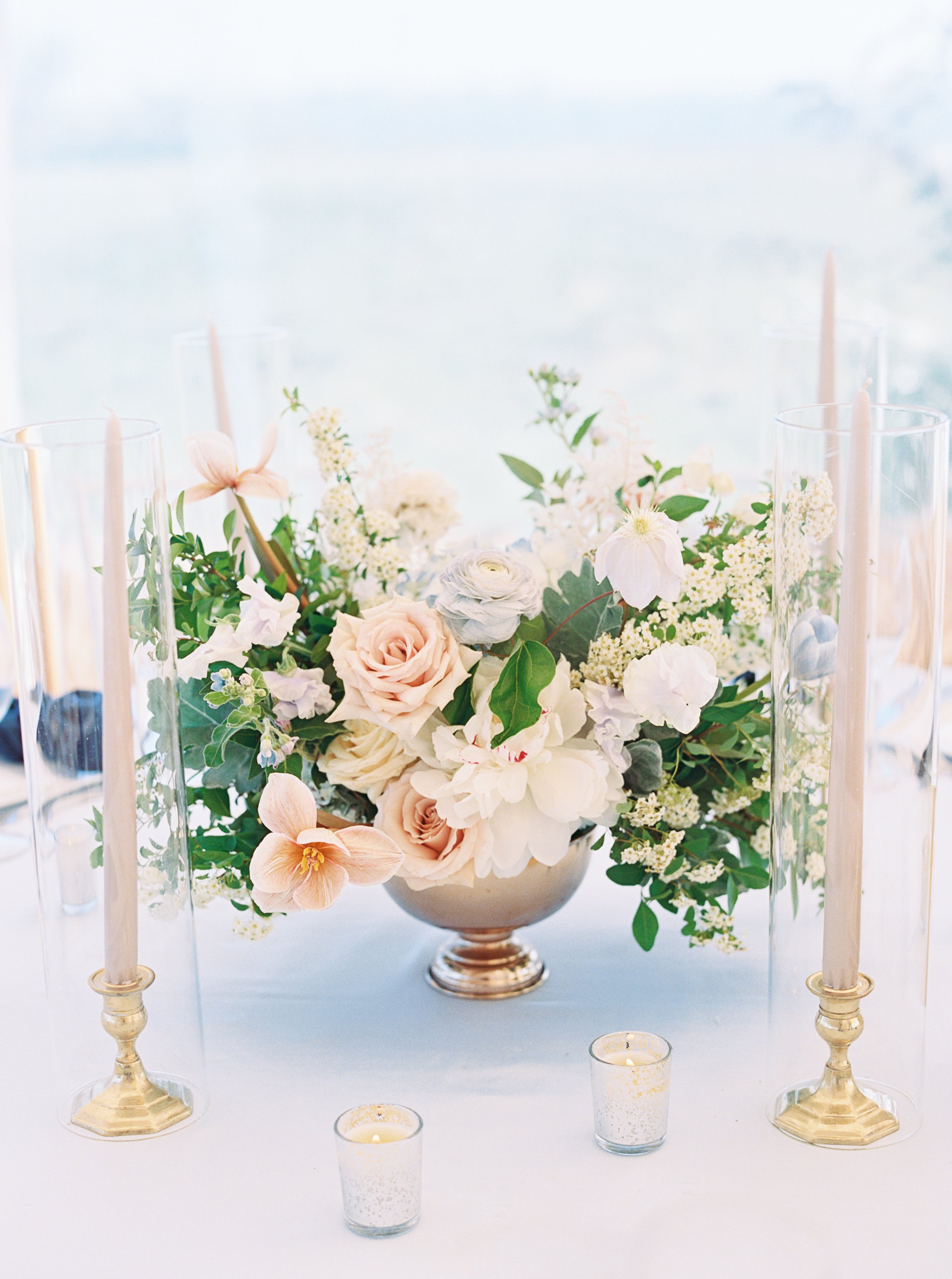 Close Up of Floral Centerpieces by Designs by Ahn