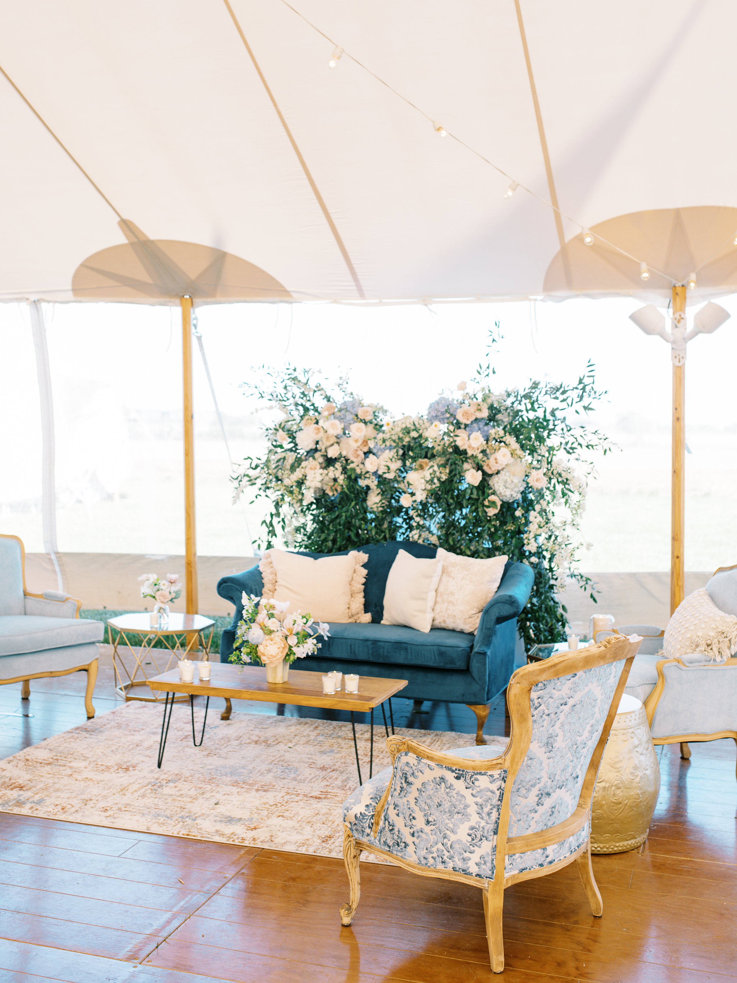 Custom Lounge for Wedding Guests to Enjoy