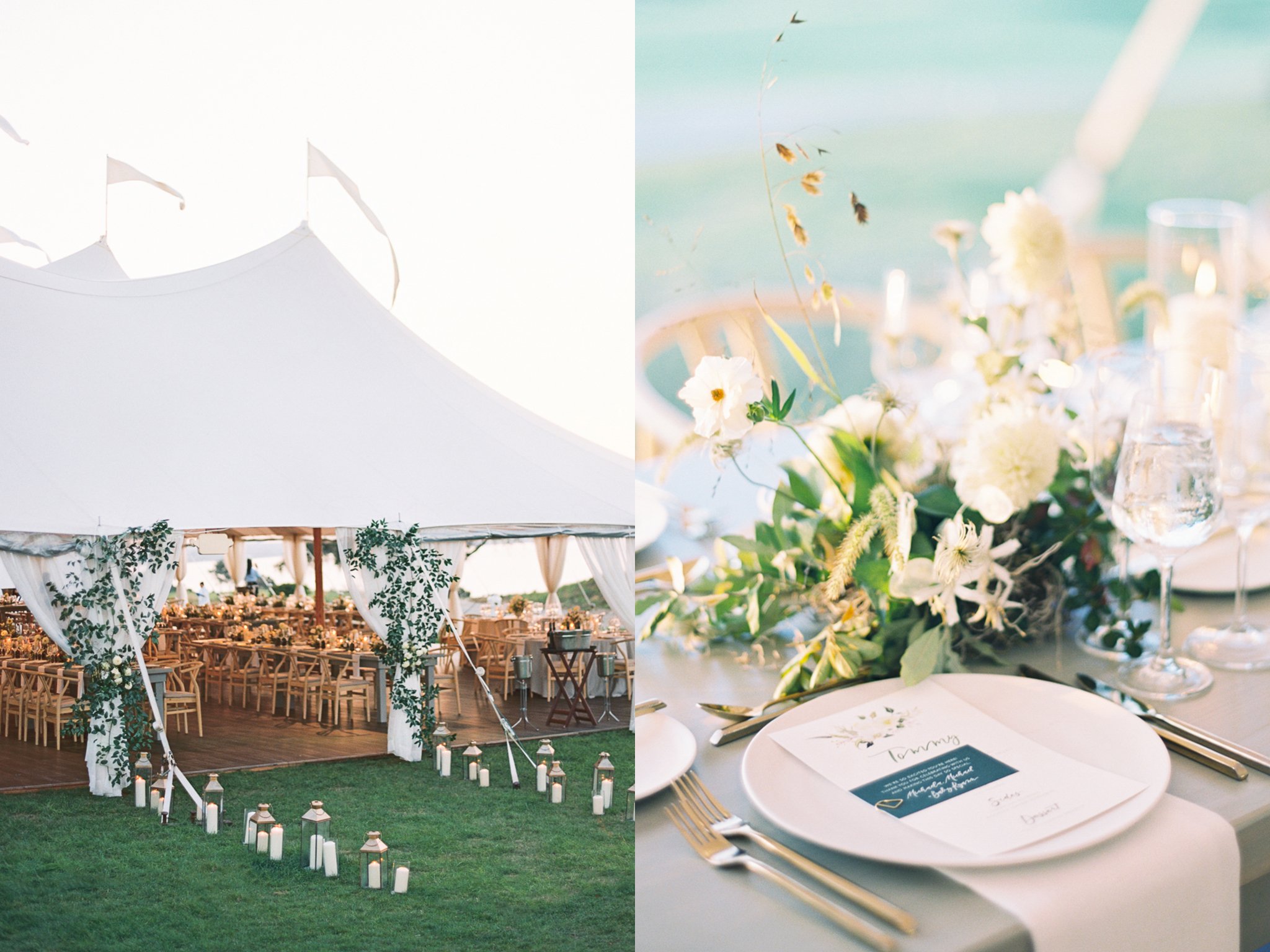 Tented Wedding in The Hamptons, Destination Wedding Photographer