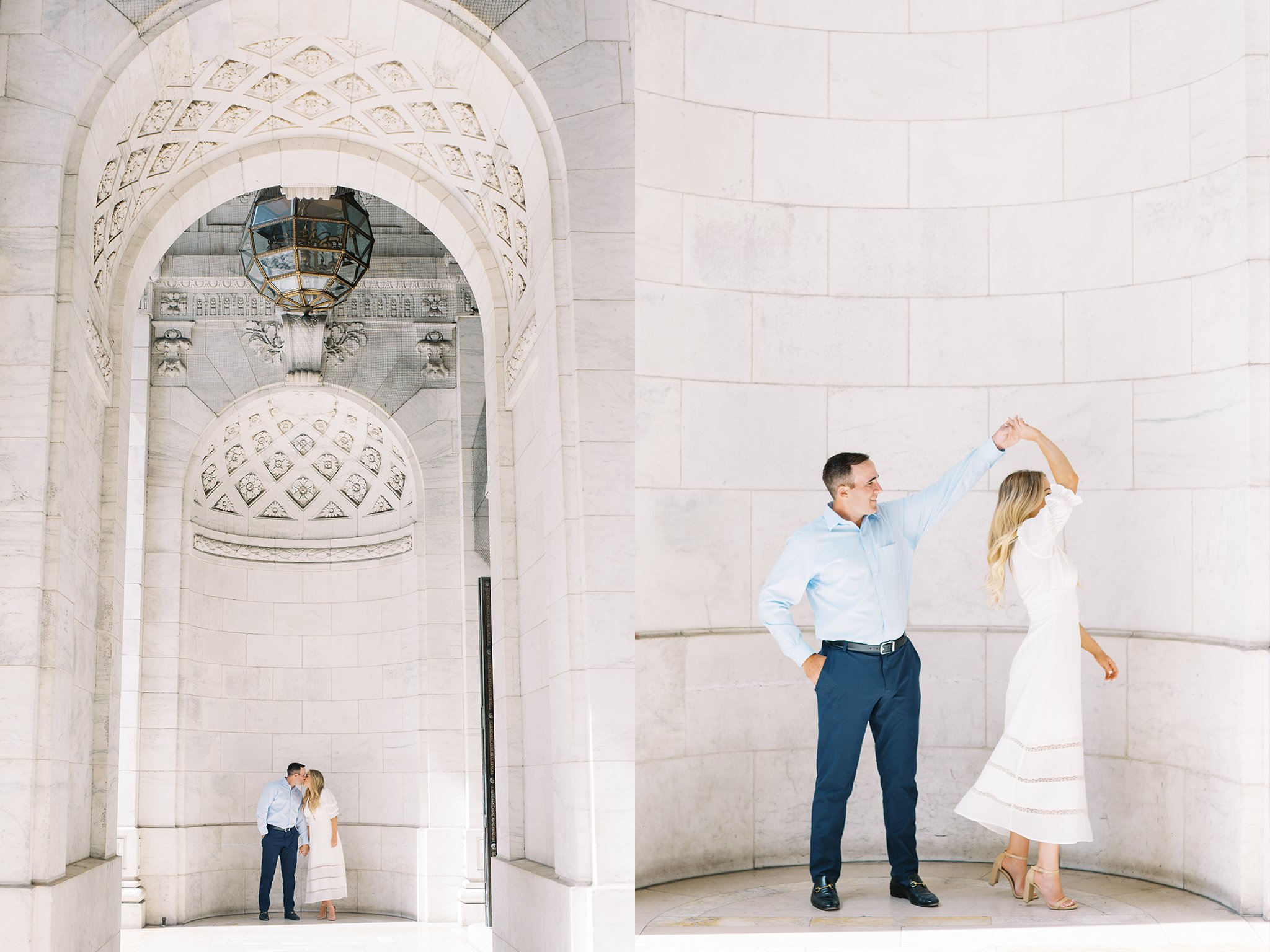 New York Public Library Engagement Session Photos