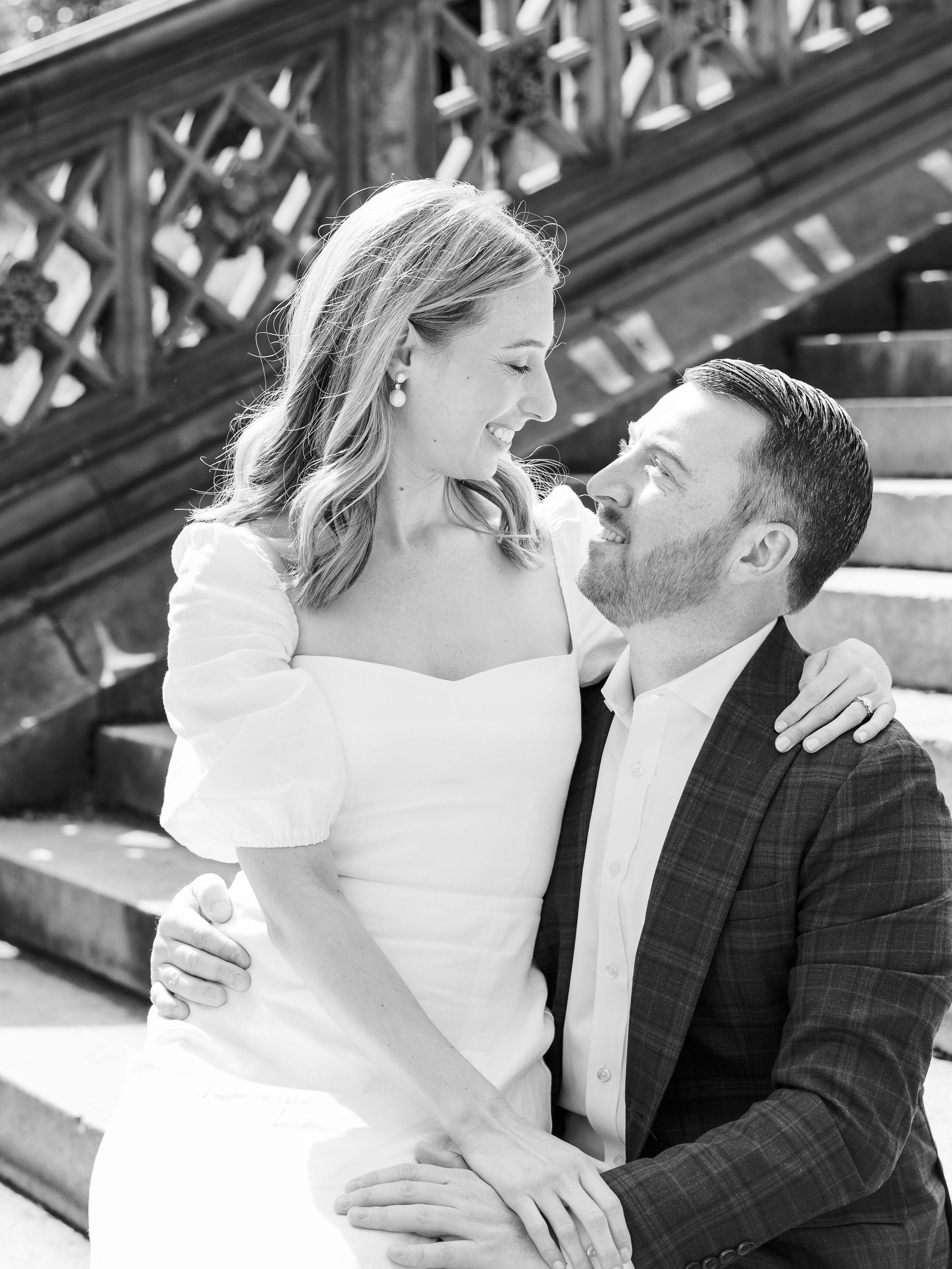 Bethesda Terrace Engagement Photos in New York City