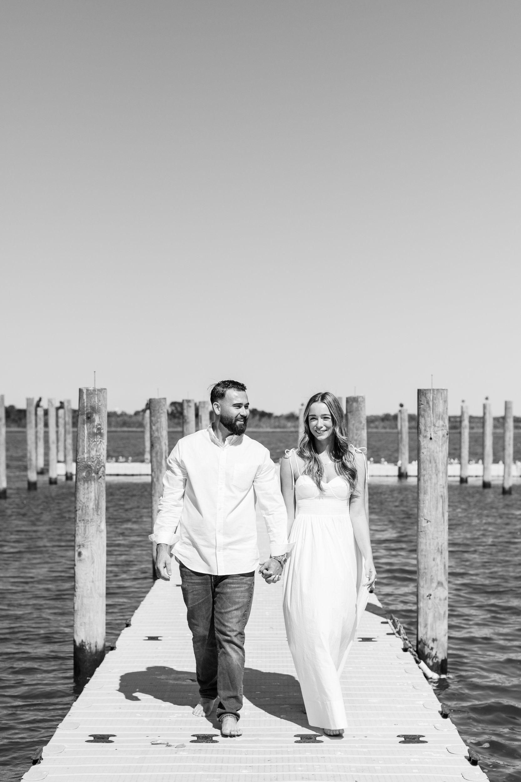 Hamptons Engagement Photos on a Boat, Long Island