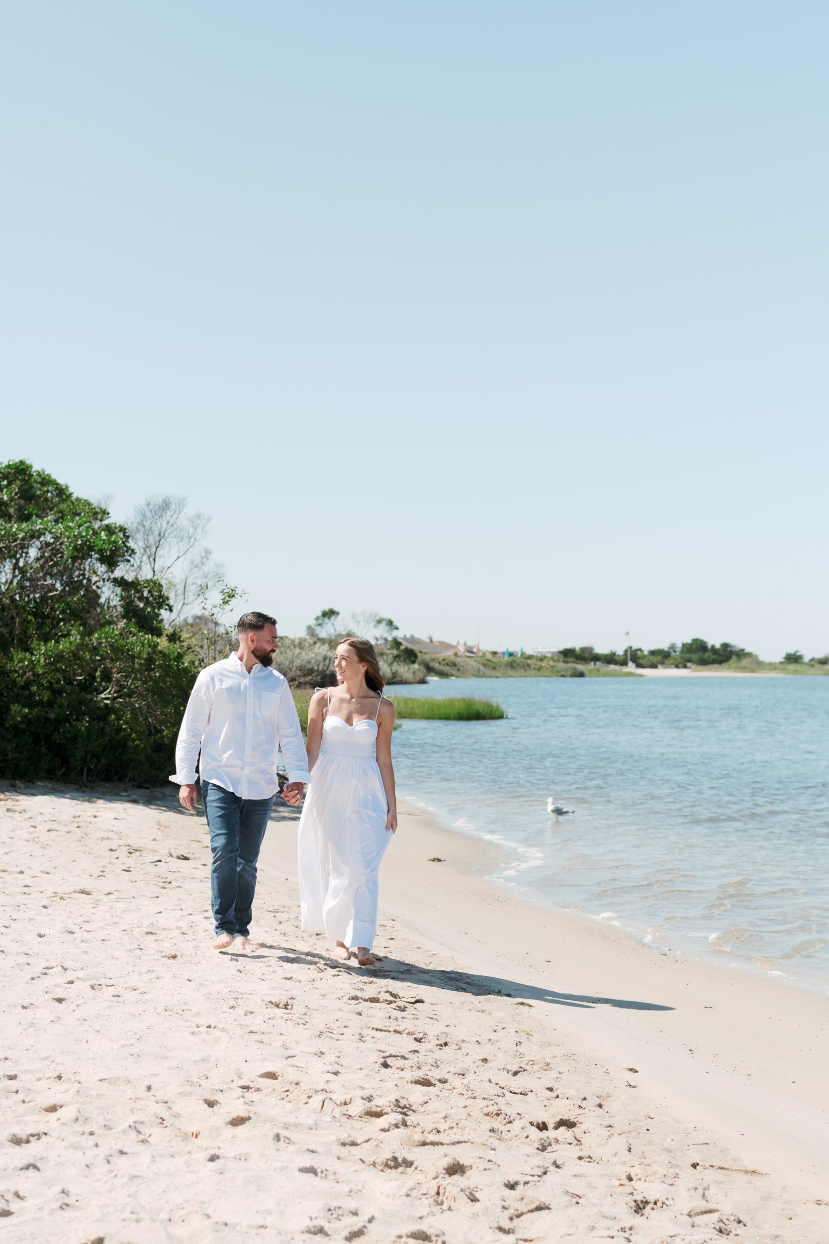 Hamptons Engagement Photos on a Boat, Long Island